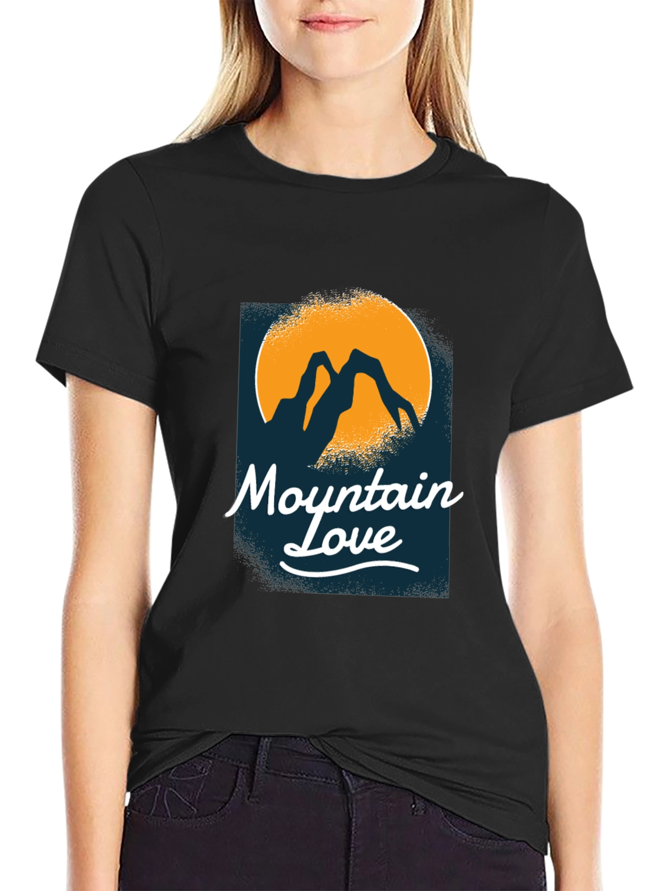 Mountain Love Black T-Shirt