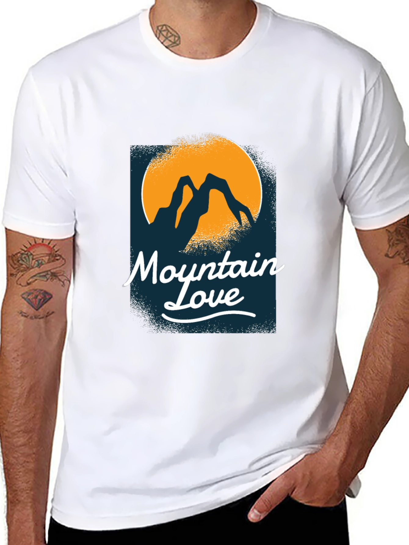 Mountain Love Black T-Shirt
