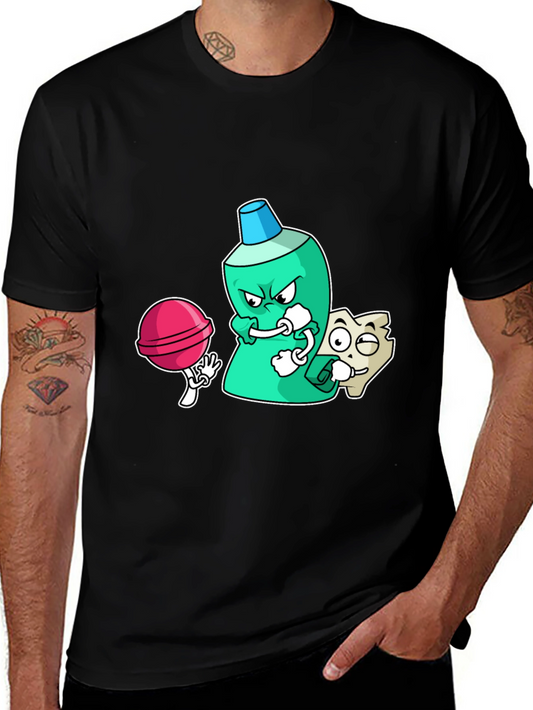 Funny Cartoon Dental Health T-Shirt