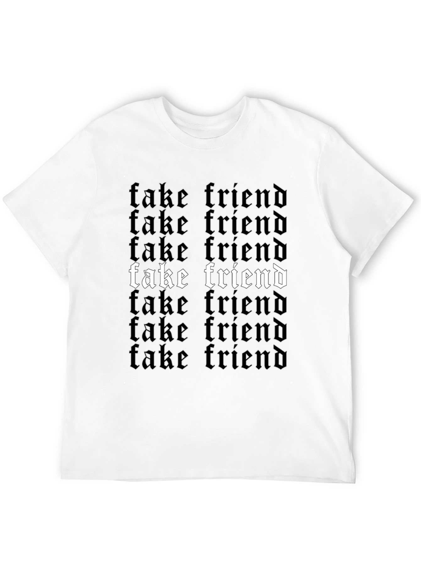 Fake Friend Graphic T-Shirt - Black