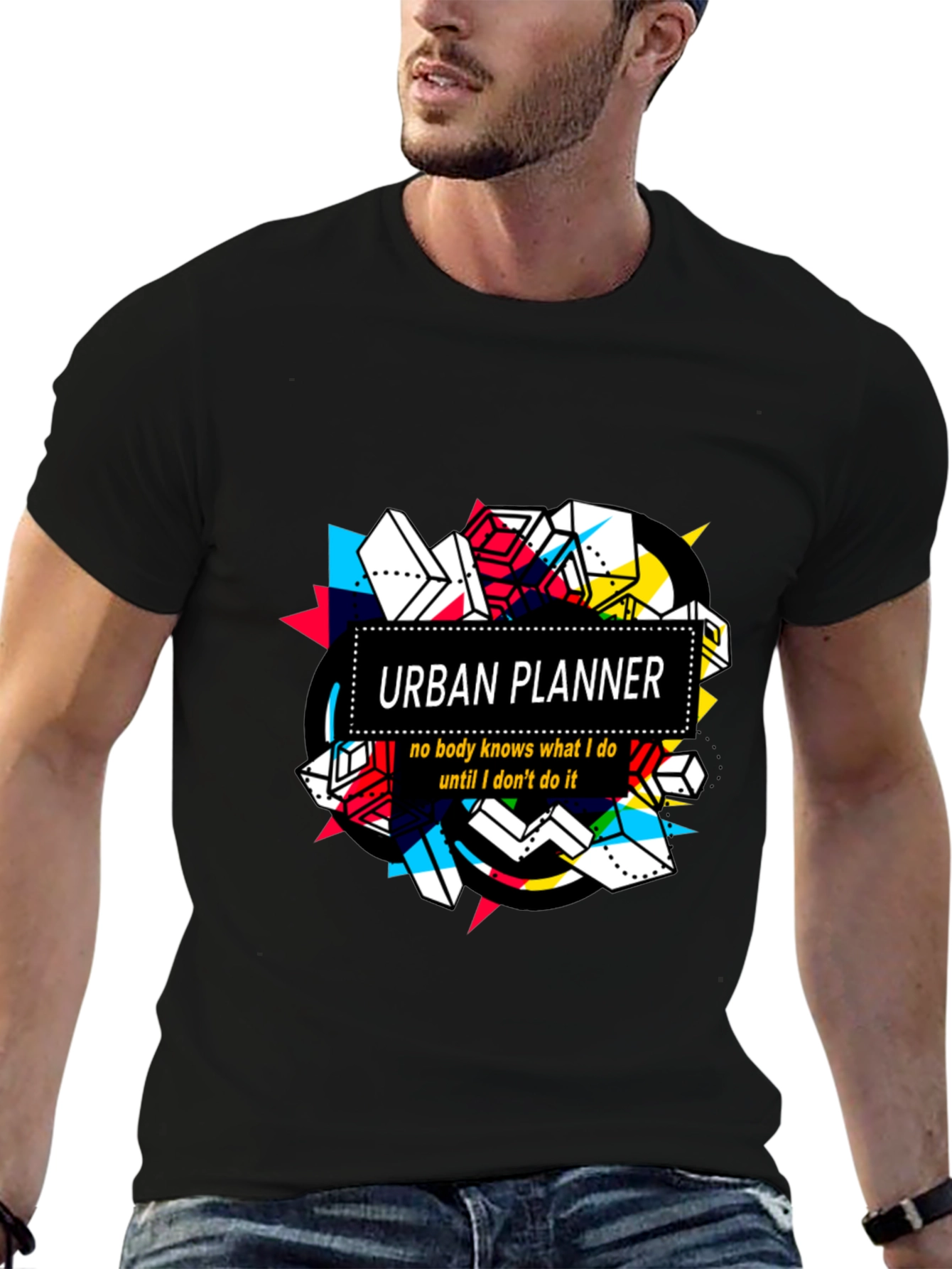 Urban Planner Graphic Tee -  Abstract Design