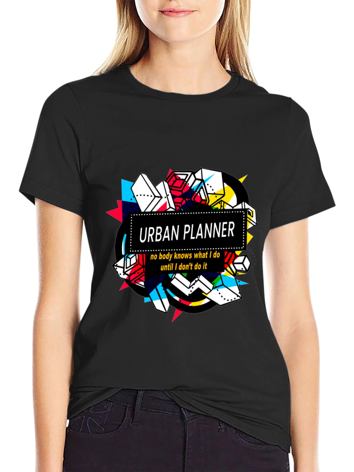 Urban Planner Graphic Tee -  Abstract Design