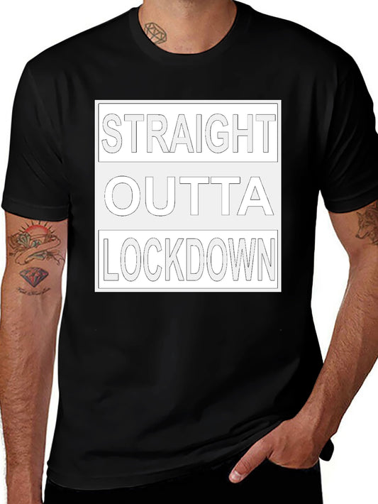 Straight Outta Lockdown Novelty Tee