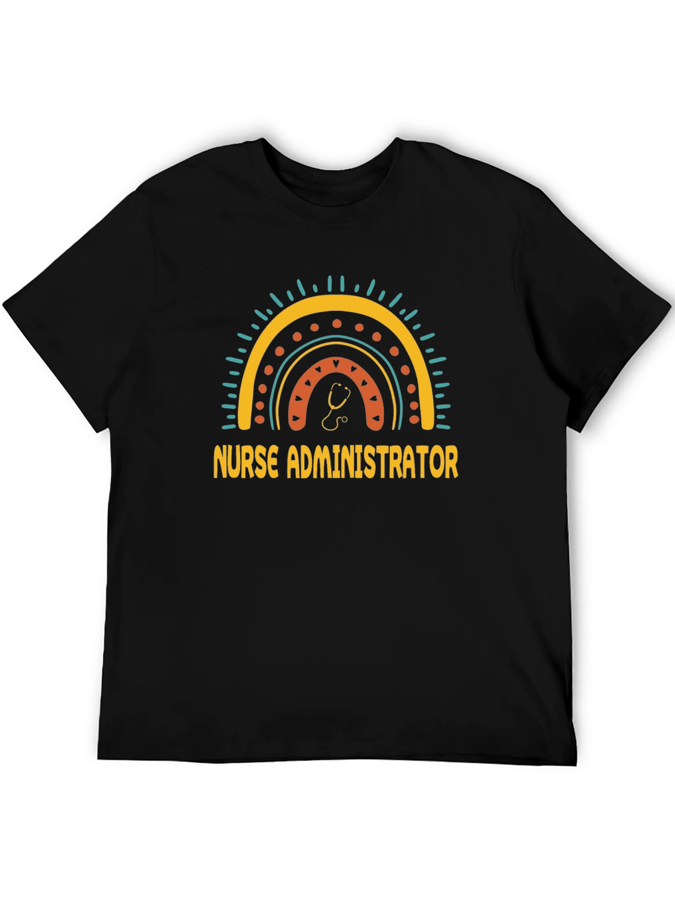 Nurse Administrator Rainbow Graphic T-Shirt