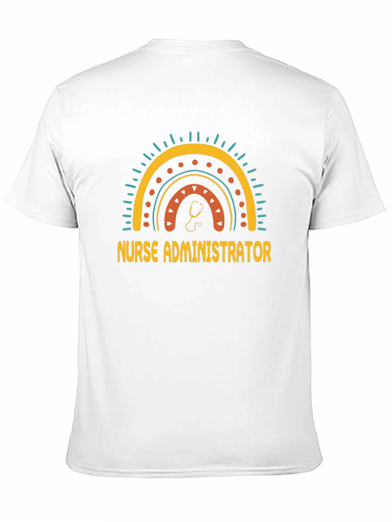 Nurse Administrator Rainbow Graphic T-Shirt