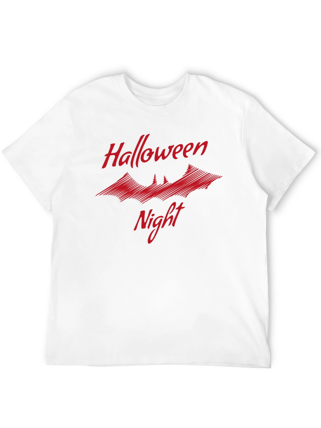 Halloween Night Graphic T-Shirt Bat Design