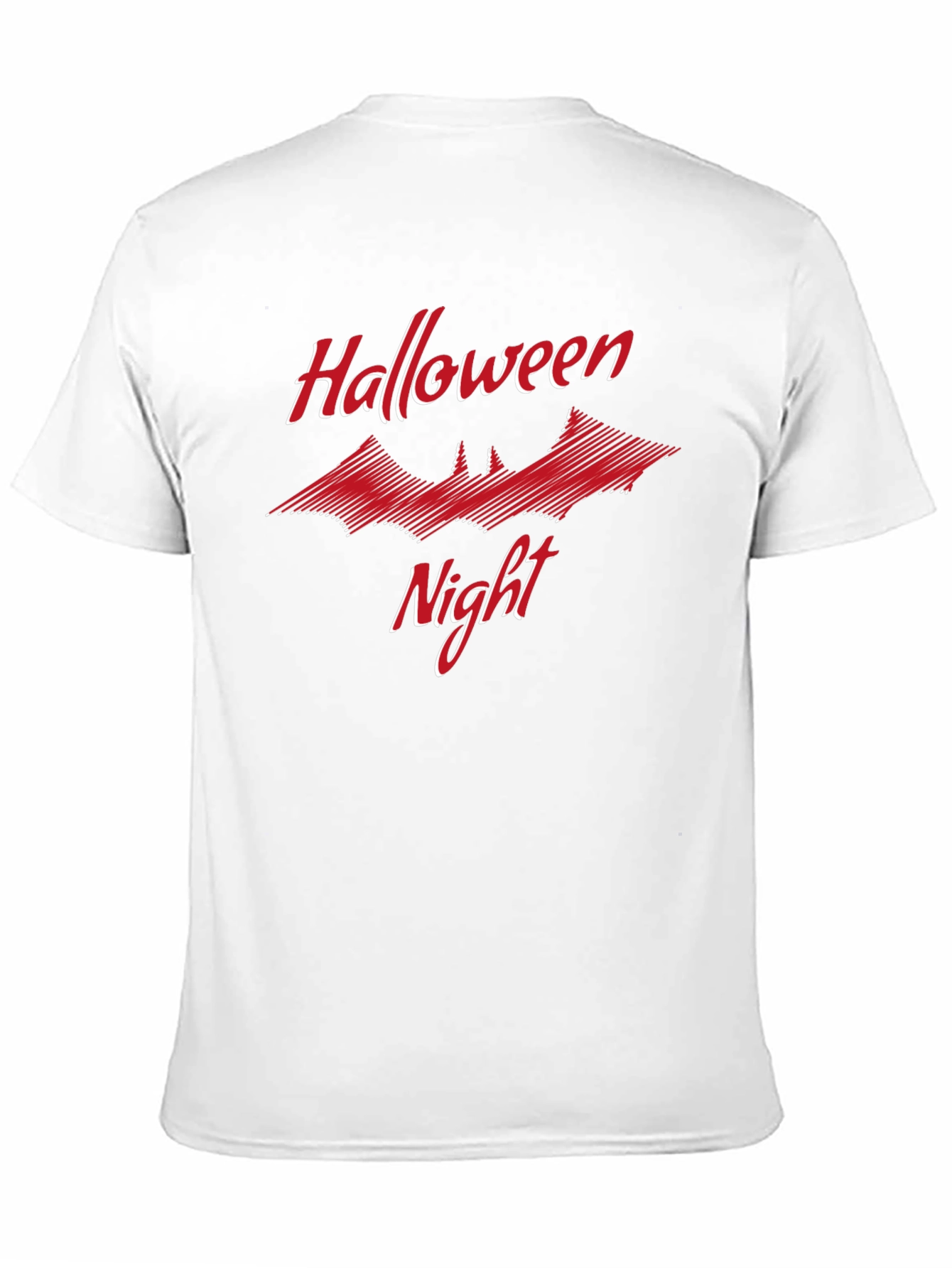 Halloween Night Graphic T-Shirt Bat Design