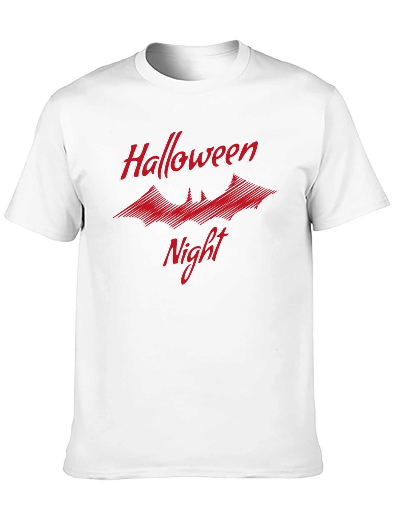 Halloween Night Graphic T-Shirt Bat Design