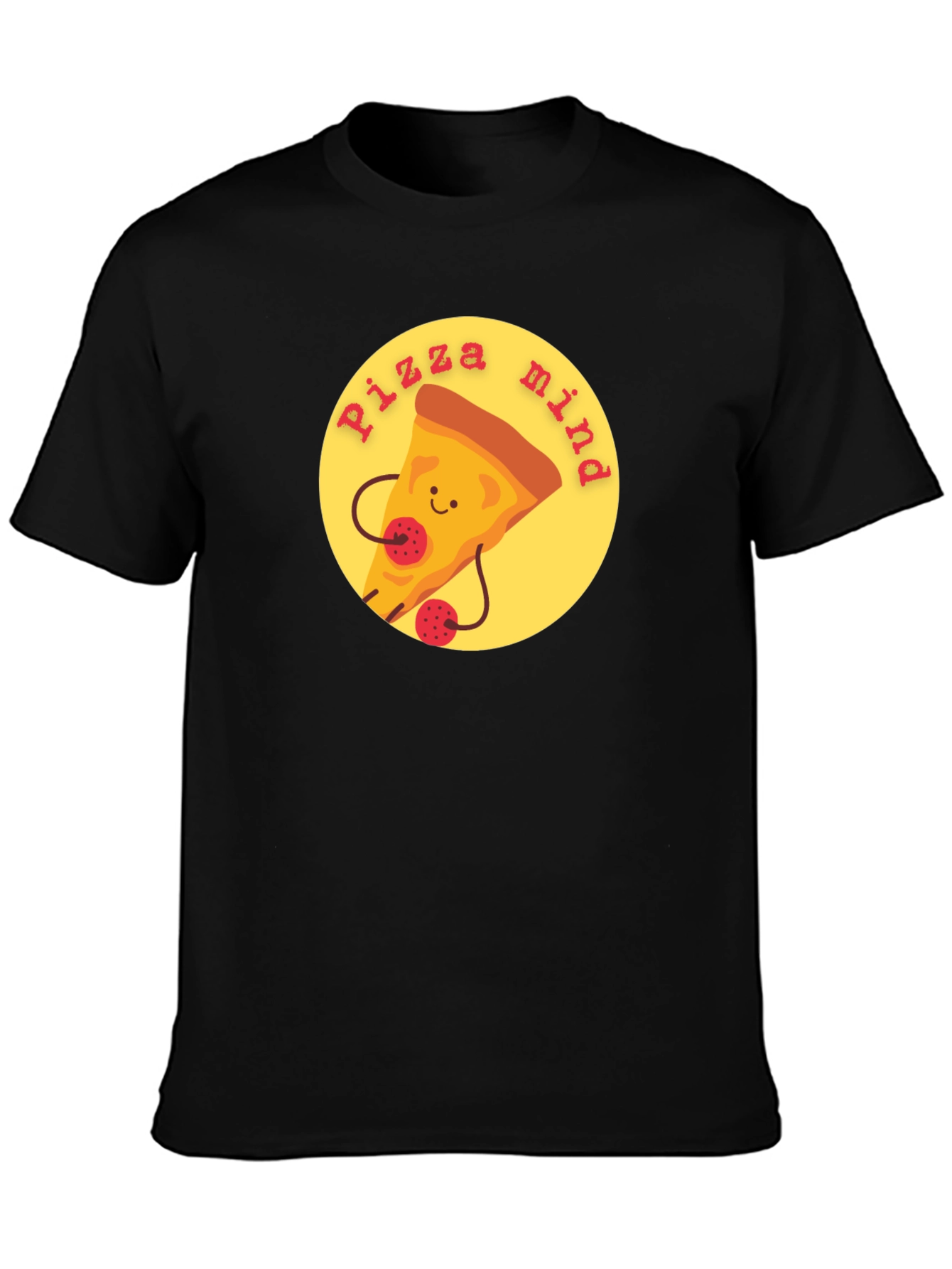 Pizza Mind Graphic Tee - Unisex Casual T-Shirt