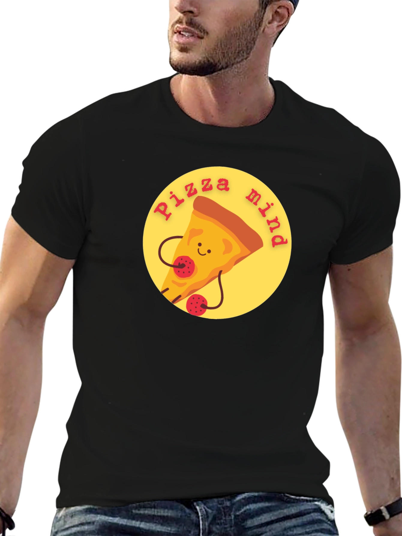 Pizza Mind Graphic Tee - Unisex Casual T-Shirt