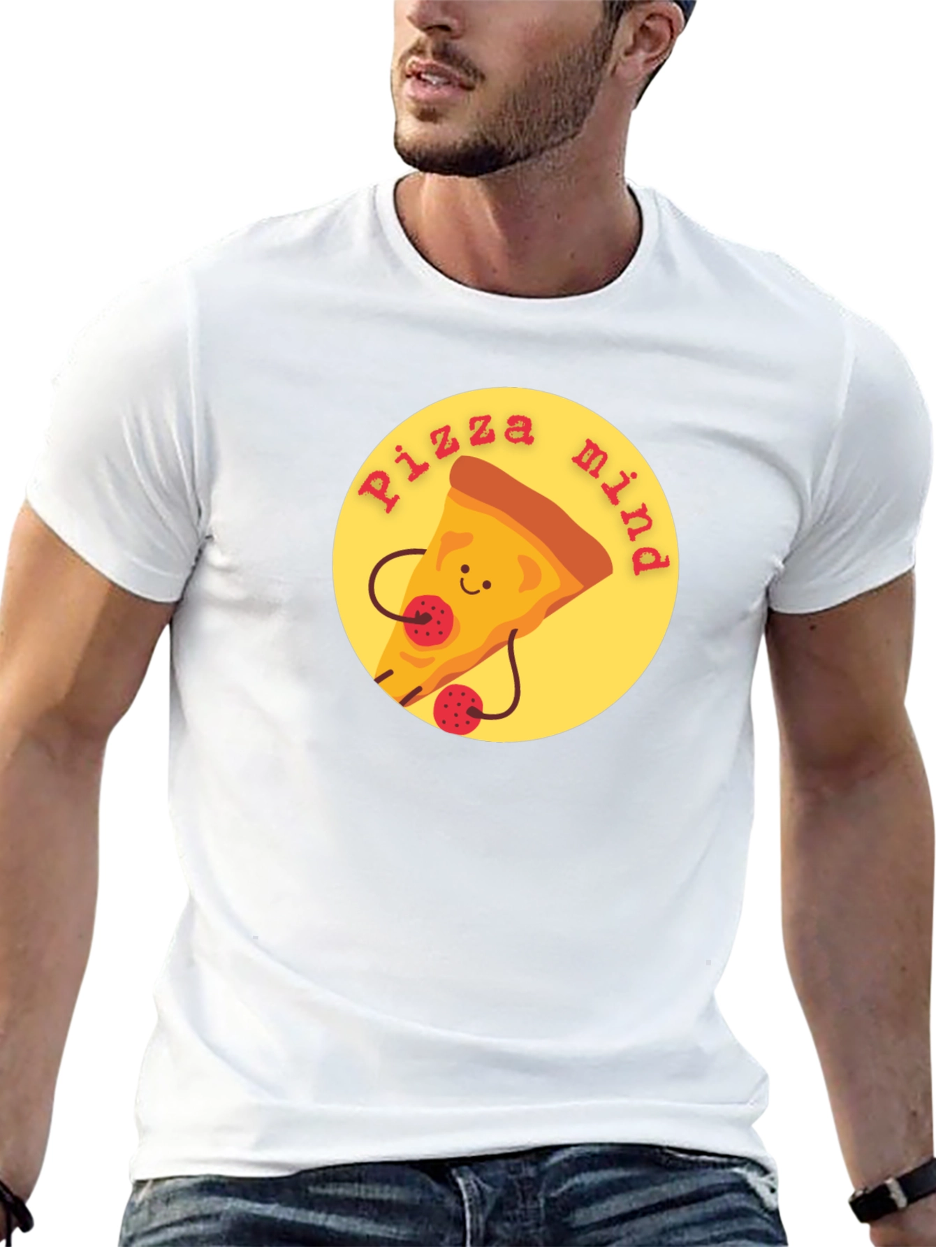 Pizza Mind Graphic Tee - Unisex Casual T-Shirt