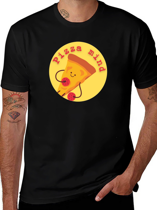 Pizza Mind Graphic Tee - Unisex Casual T-Shirt