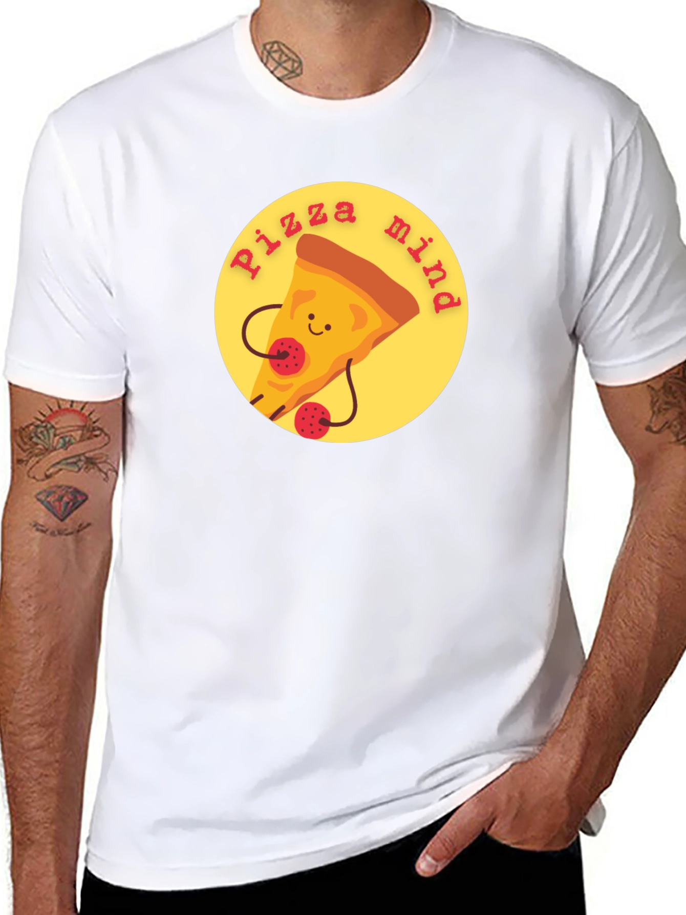 Pizza Mind Graphic Tee - Unisex Casual T-Shirt