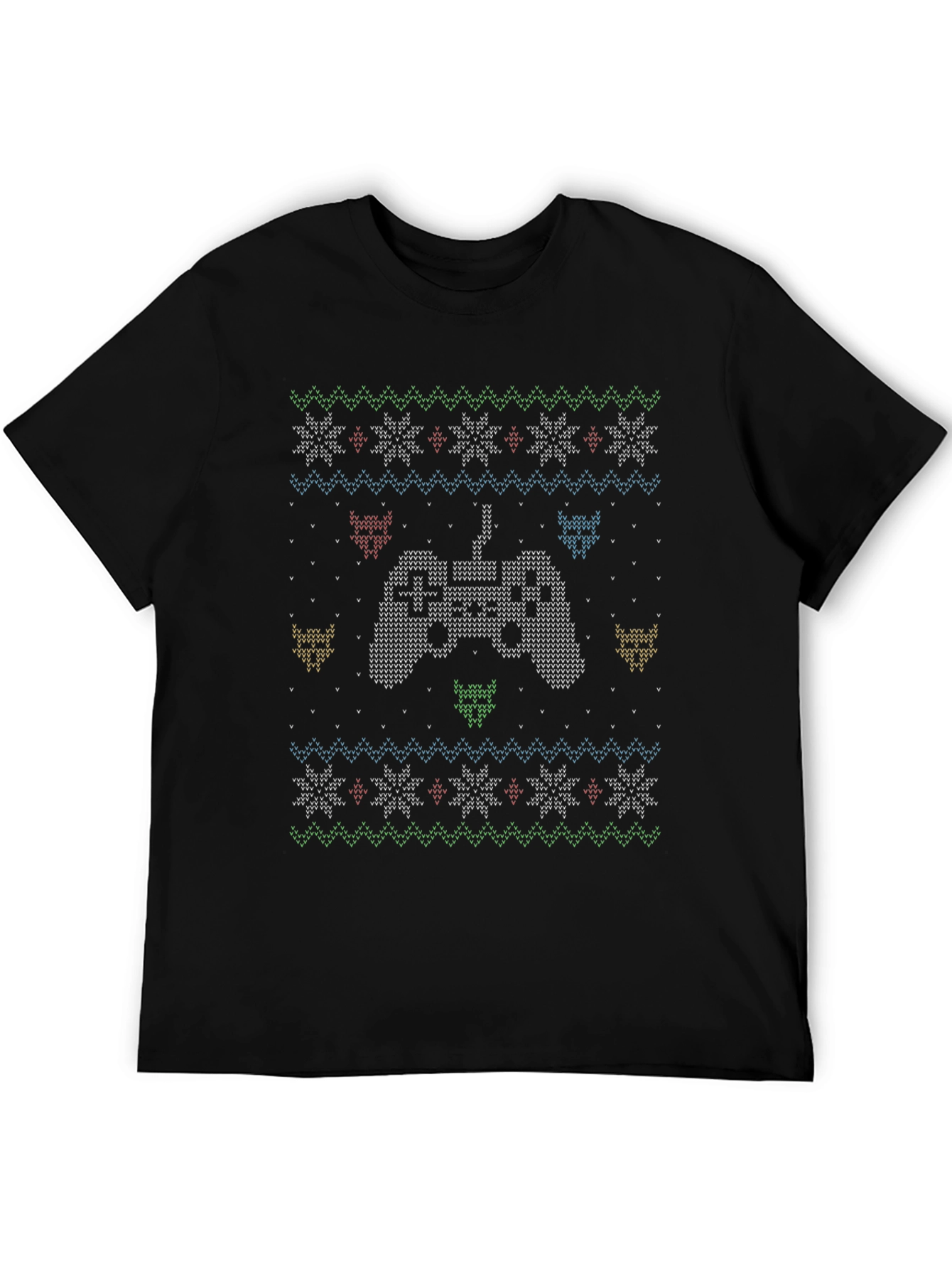 Gamer Christmas Sweater Pattern Tee