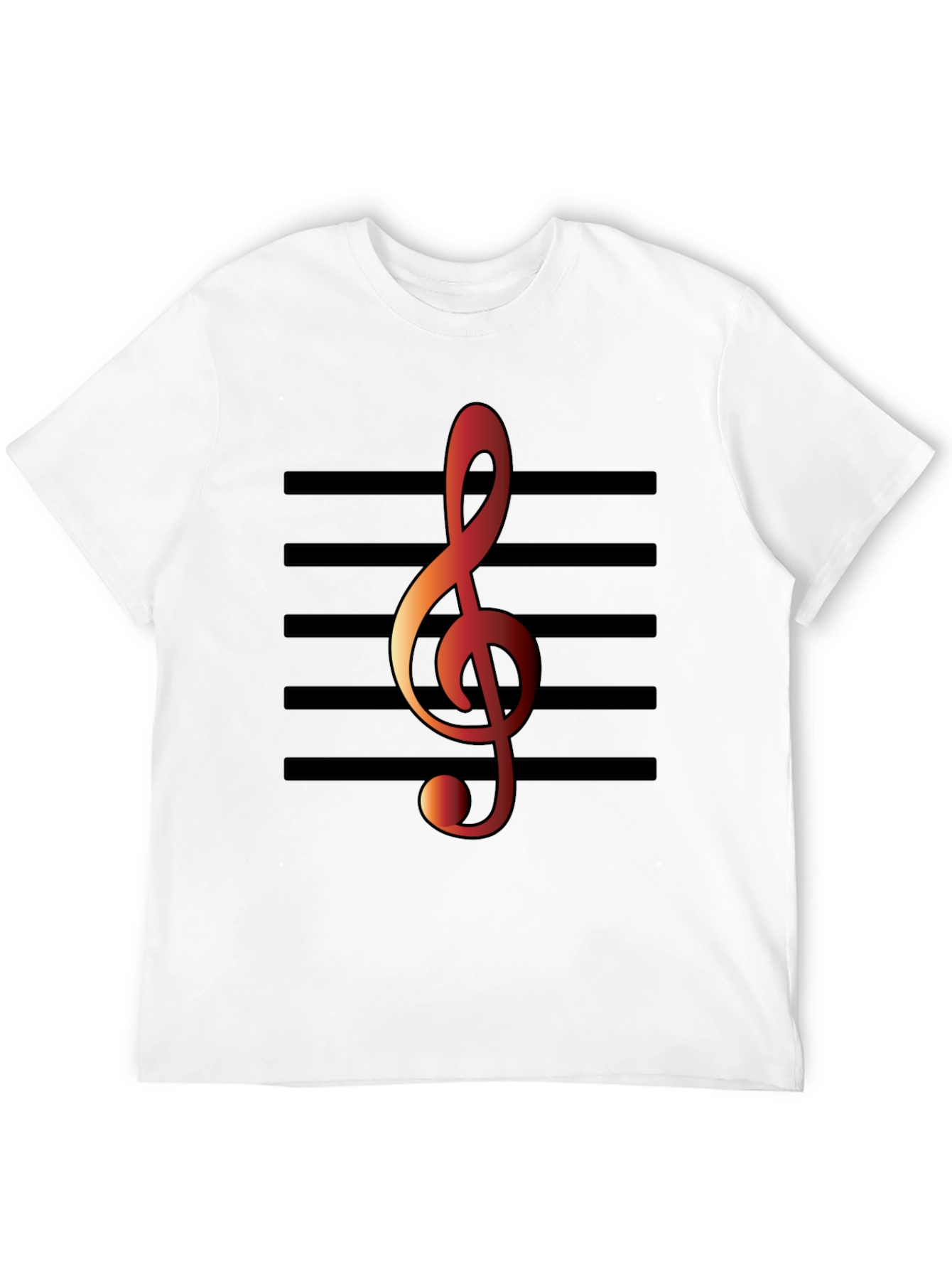 Musical Note T-Shirt - Treble Clef Design