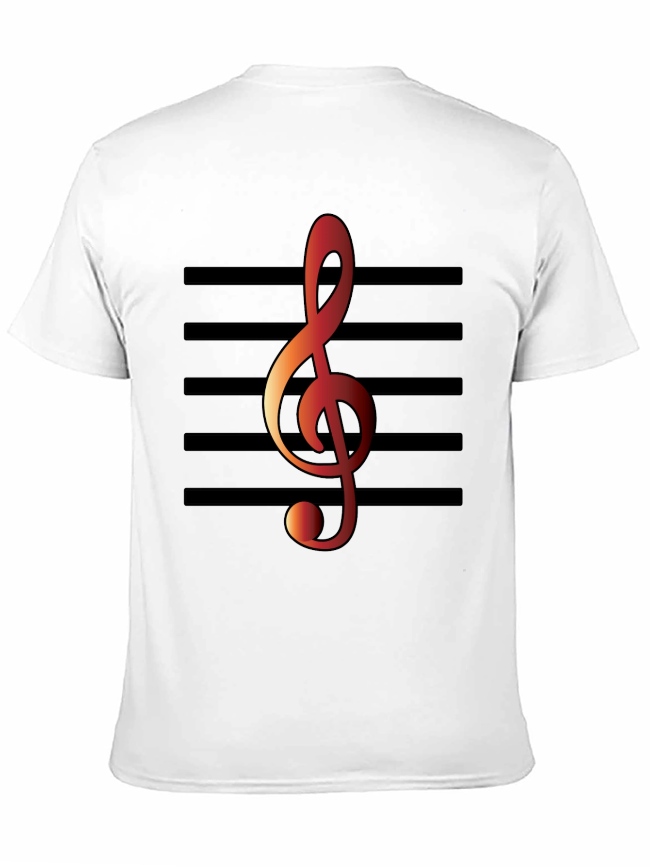 Musical Note T-Shirt - Treble Clef Design