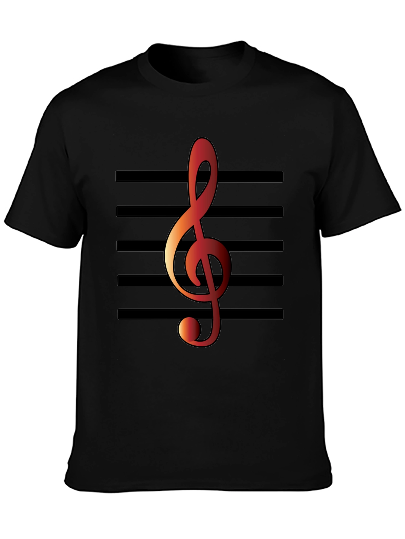 Musical Note T-Shirt - Treble Clef Design