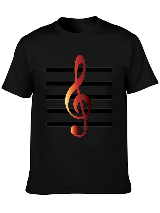 Musical Note T-Shirt - Treble Clef Design