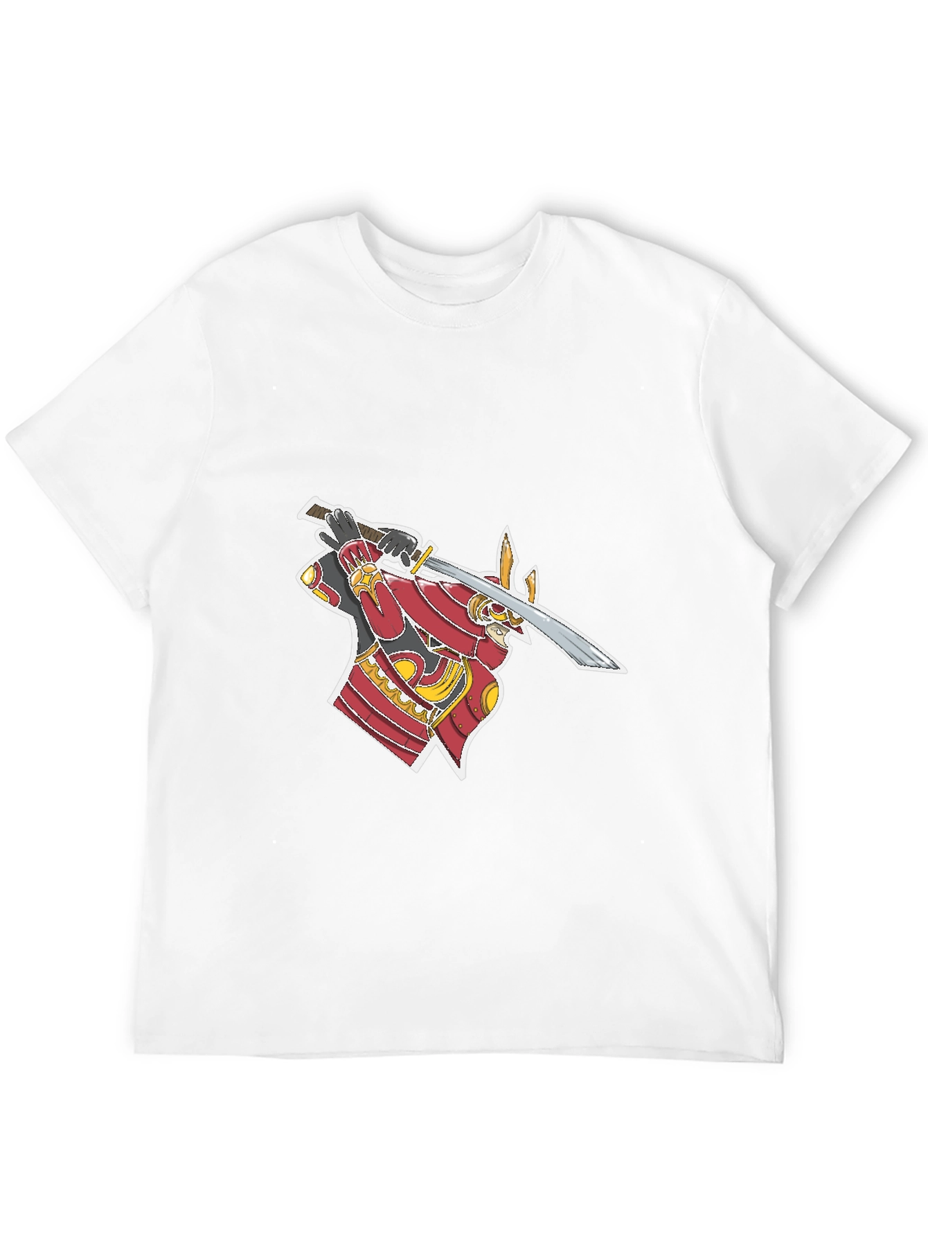 Samurai Graphic T-Shirt - Black Cotton Tee
