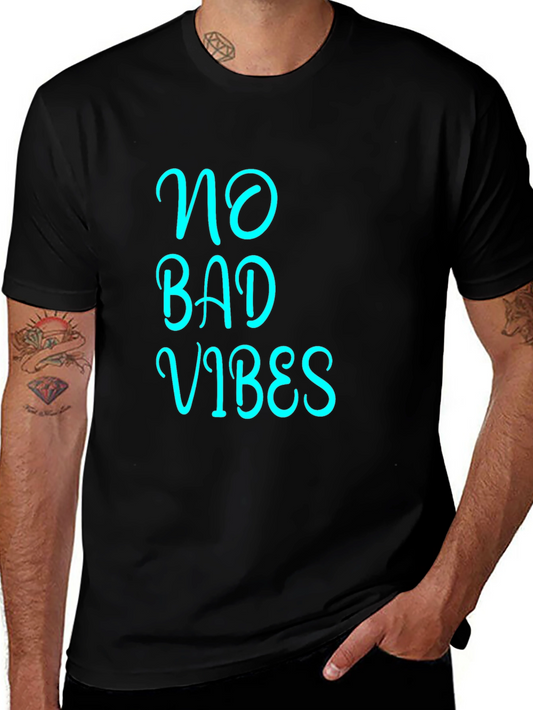 No Bad Vibes Graphic Tee - Black