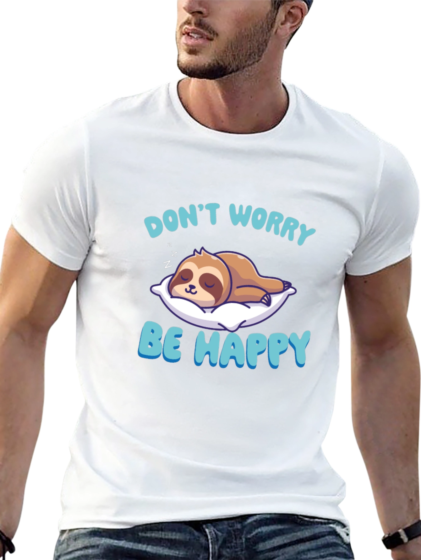 Dont Worry Be Happy Sloth T-Shirt