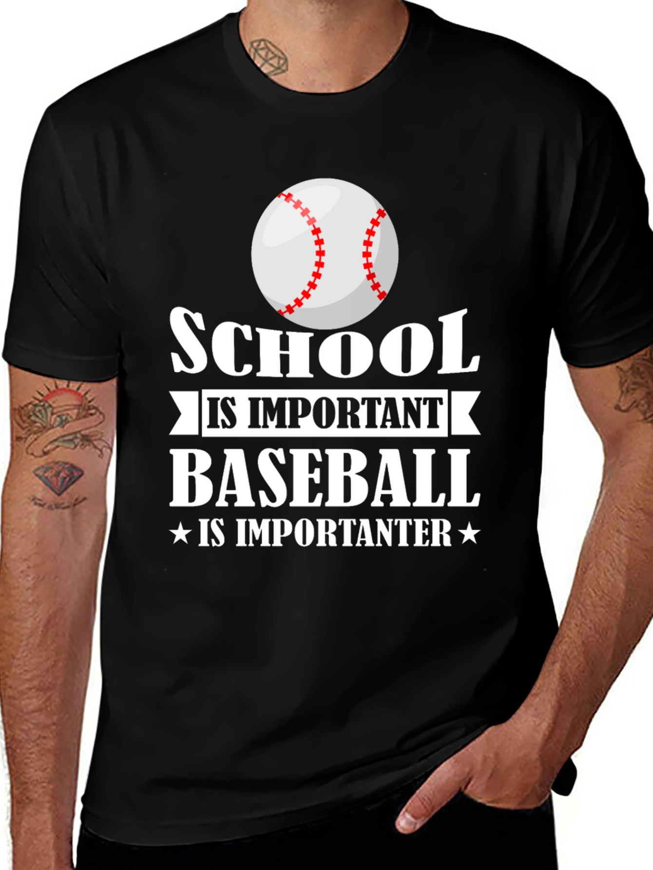School is Important Baseball is Importanter T-Shirt