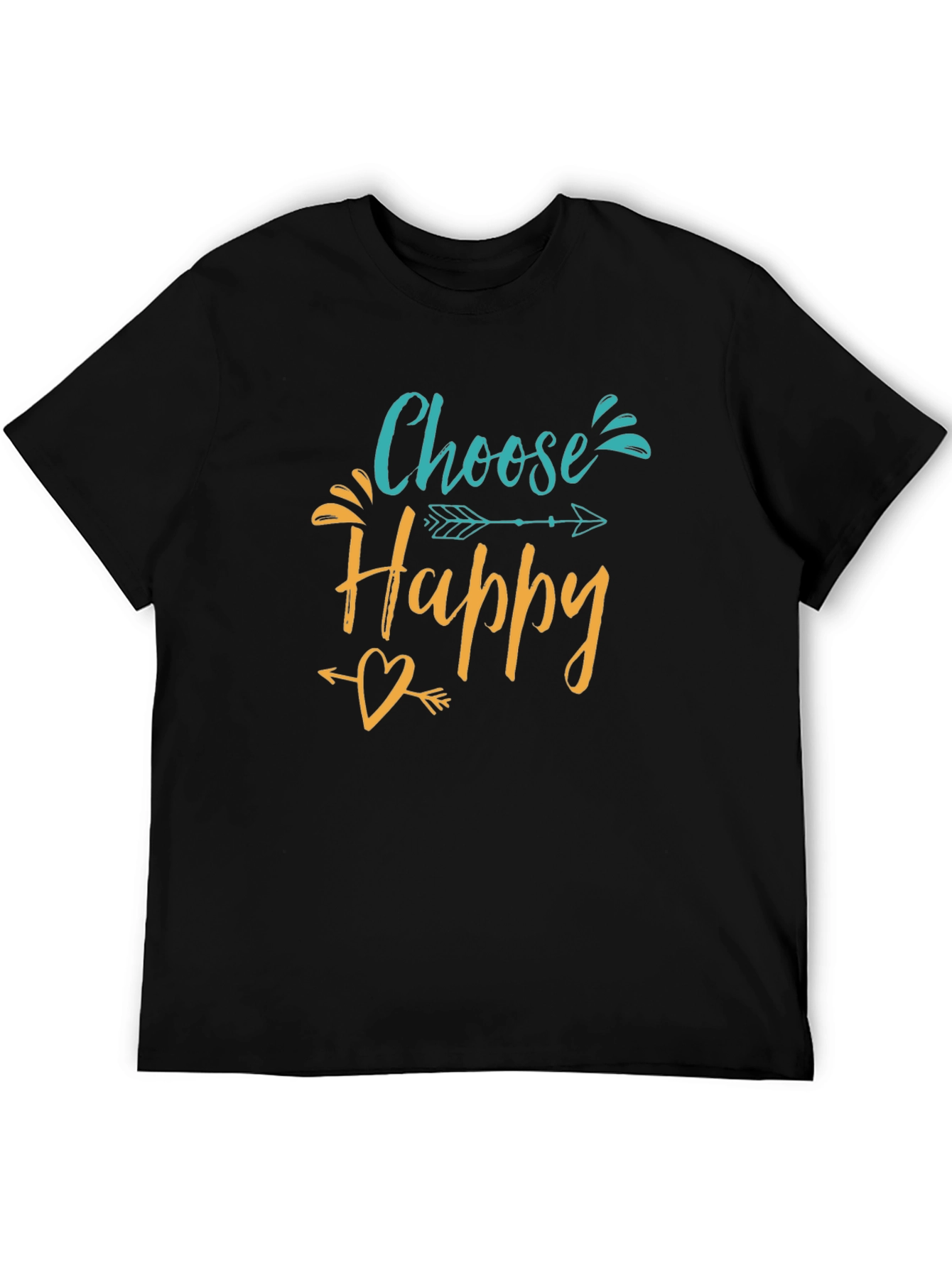 Choose Happy Graphic Tee - Inspirational Shirt