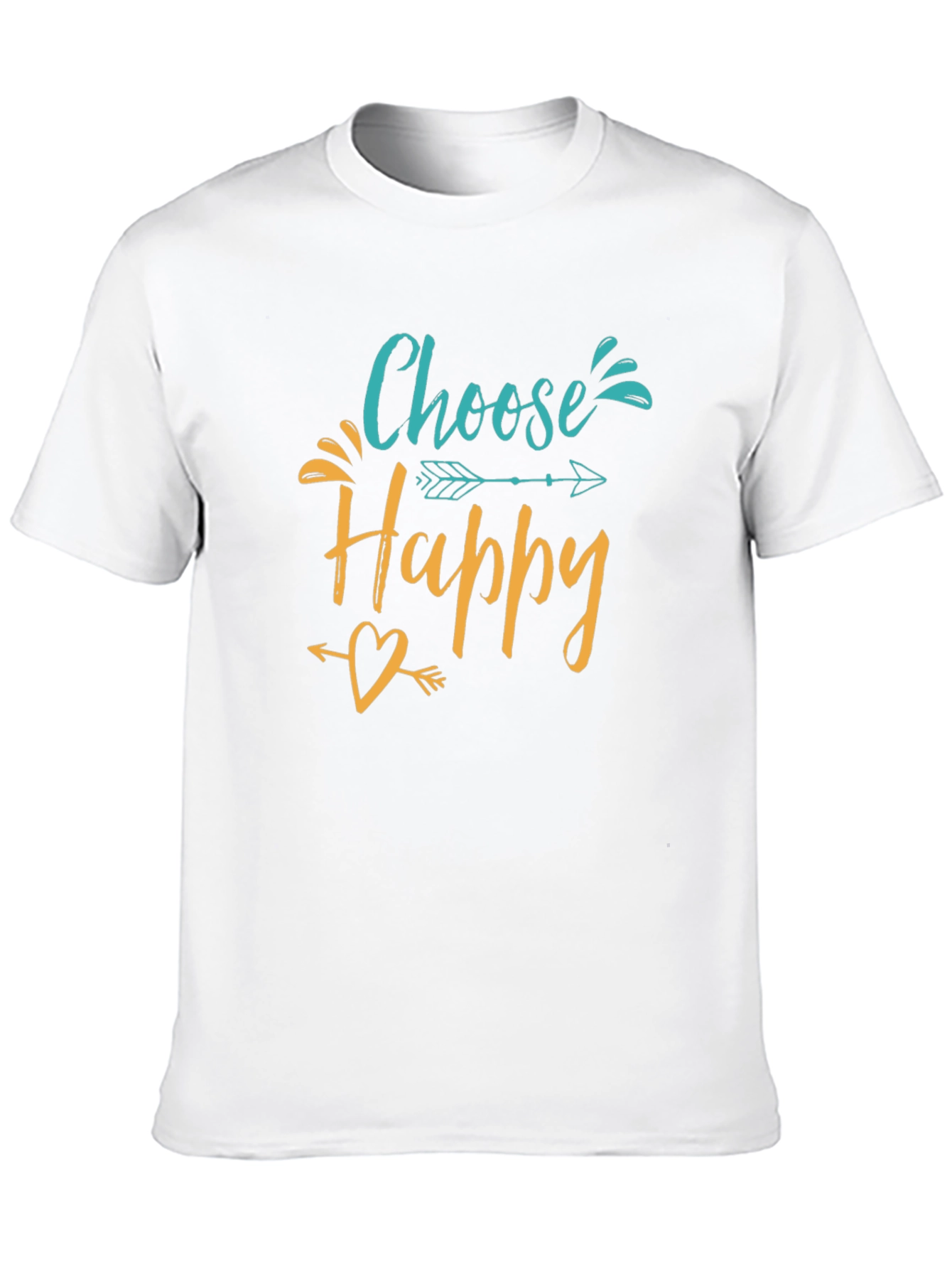 Choose Happy Graphic Tee - Inspirational Shirt