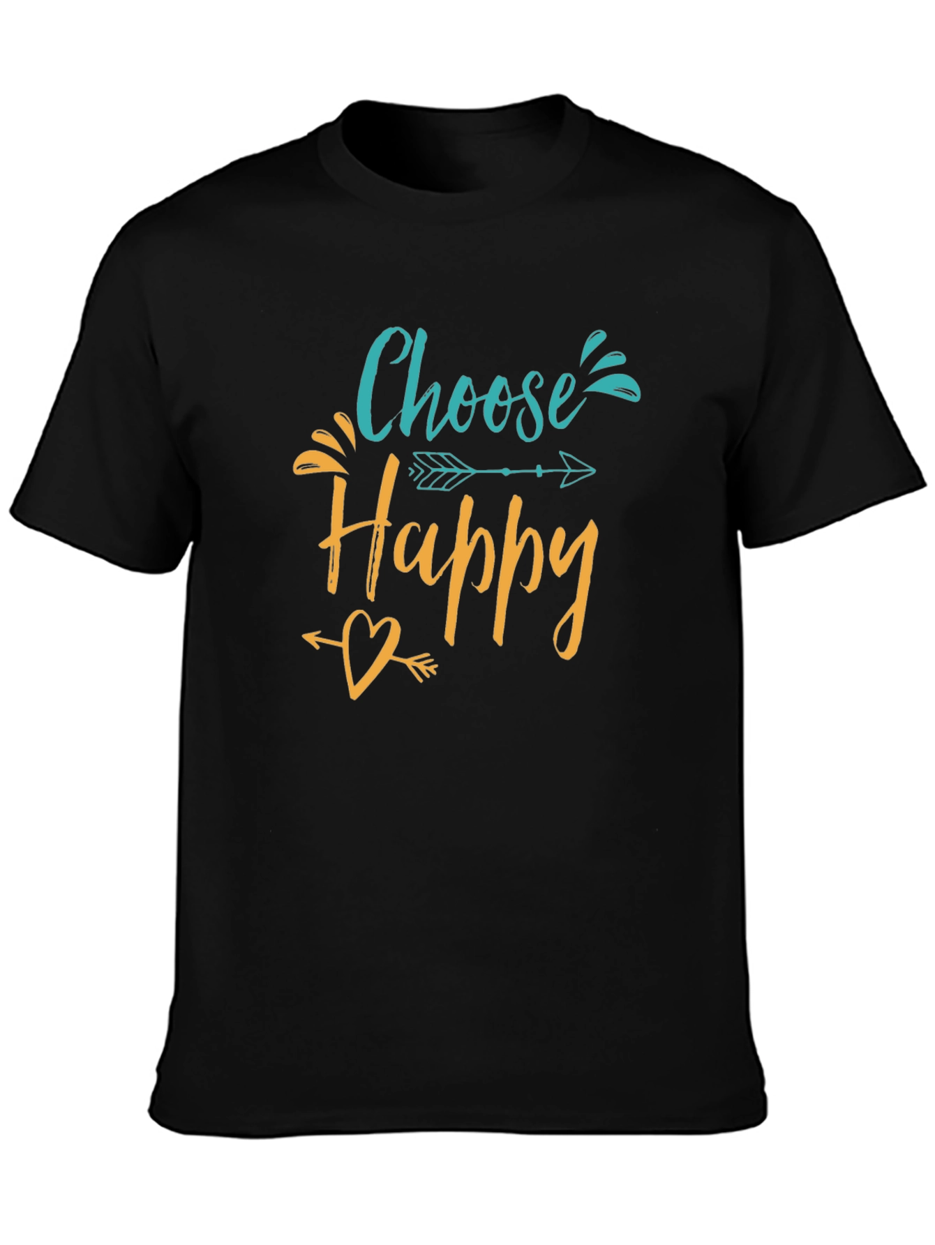 Choose Happy Graphic Tee - Inspirational Shirt