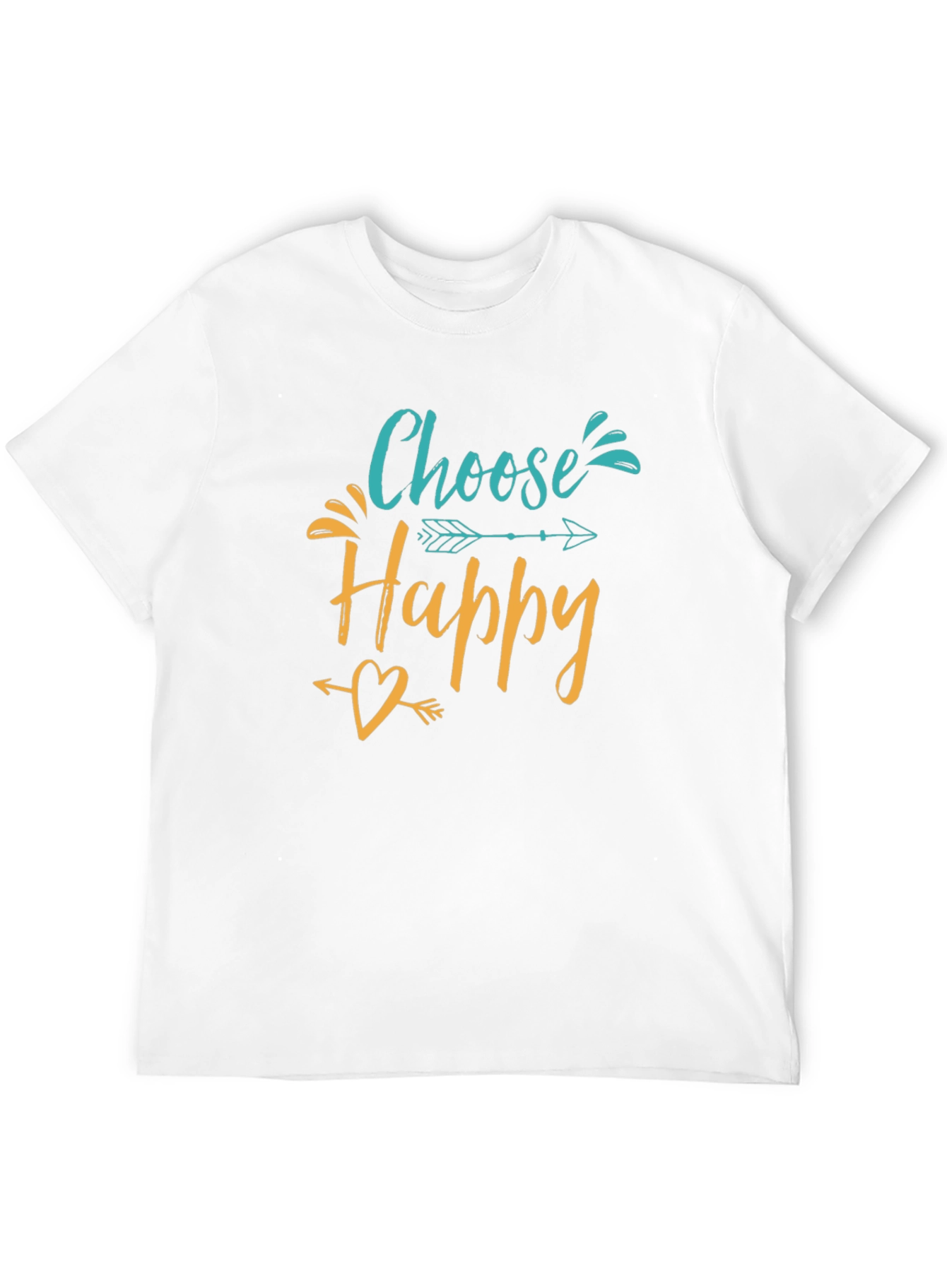 Choose Happy Graphic Tee - Inspirational Shirt