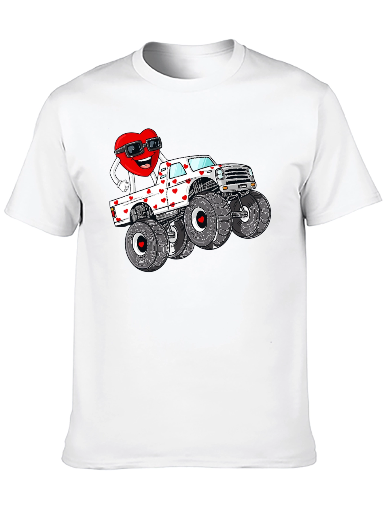 Valentine Monster Truck T-Shirt