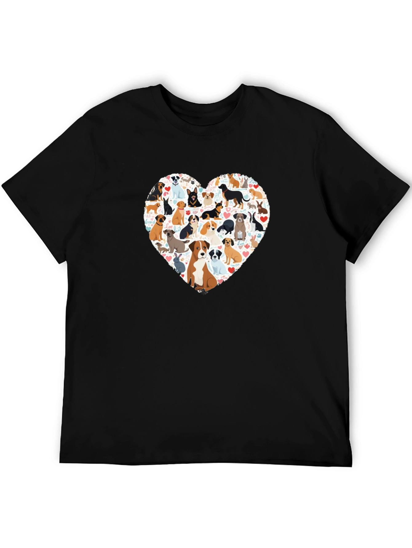 Dog Lover Heart T-Shirt - Unisex Graphic Tee