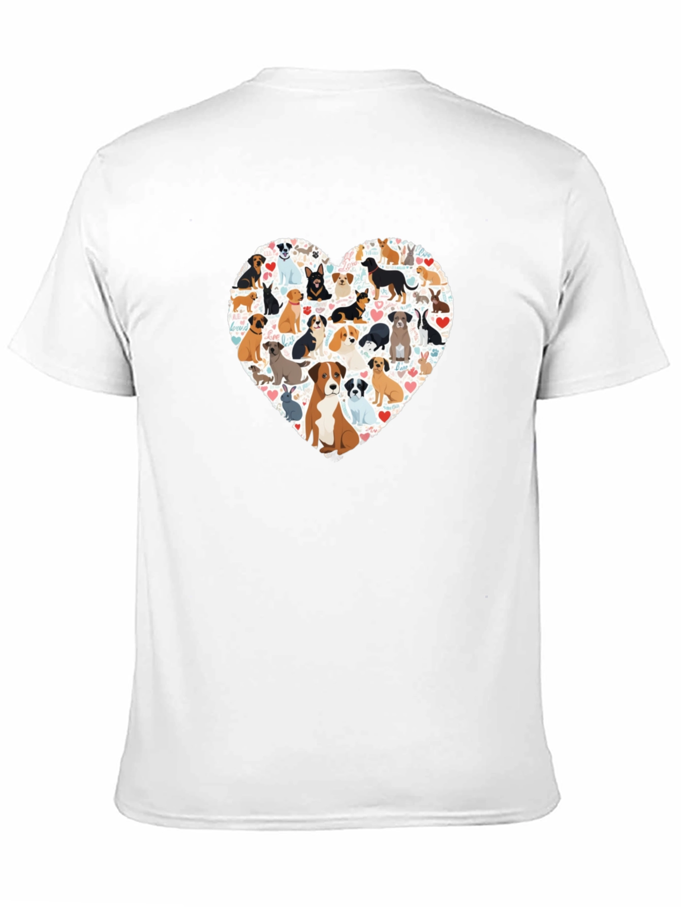 Dog Lover Heart T-Shirt - Unisex Graphic Tee
