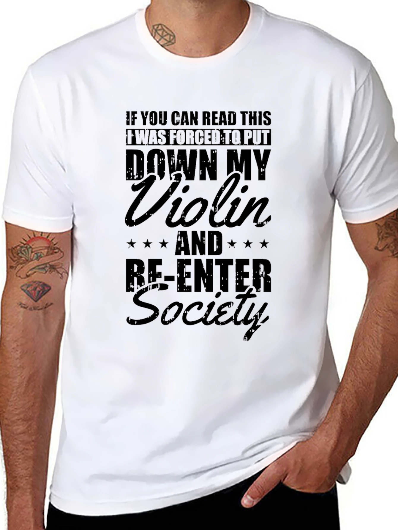 Violin Player Humor T-Shirt