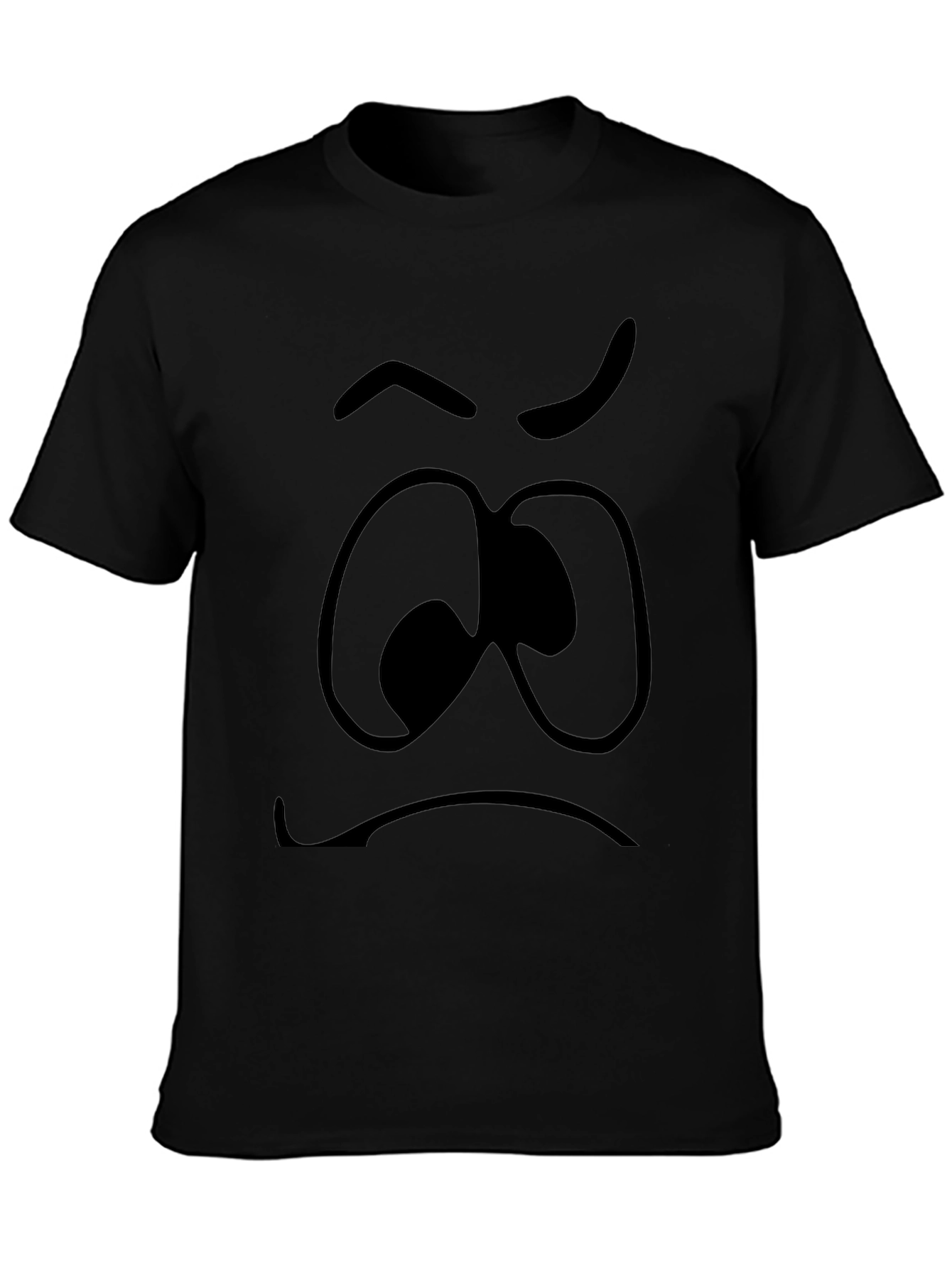 Grumpy Face Graphic Tee - Express Your Mood!
