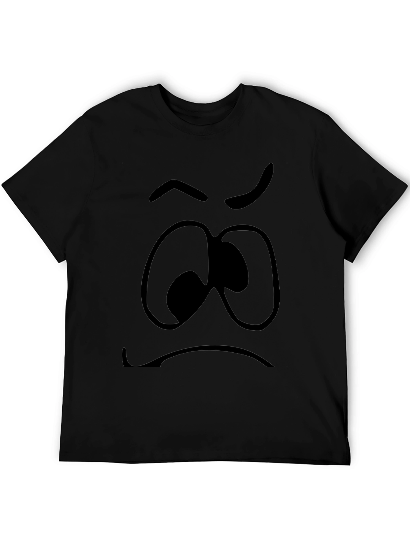Grumpy Face Graphic Tee - Express Your Mood!