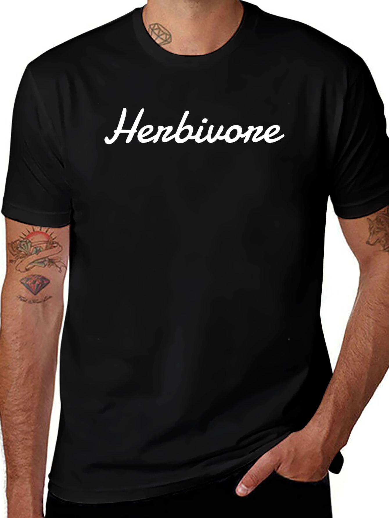 Herbivore Black T-Shirt - Vegan Lifestyle Apparel