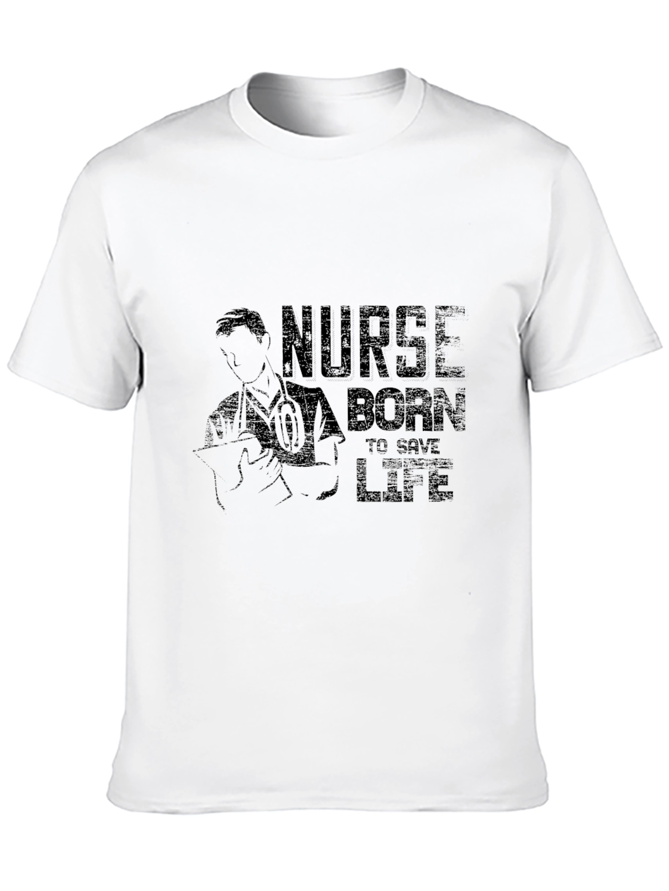 Nurse Born to Save Life Graphic T-Shirt
