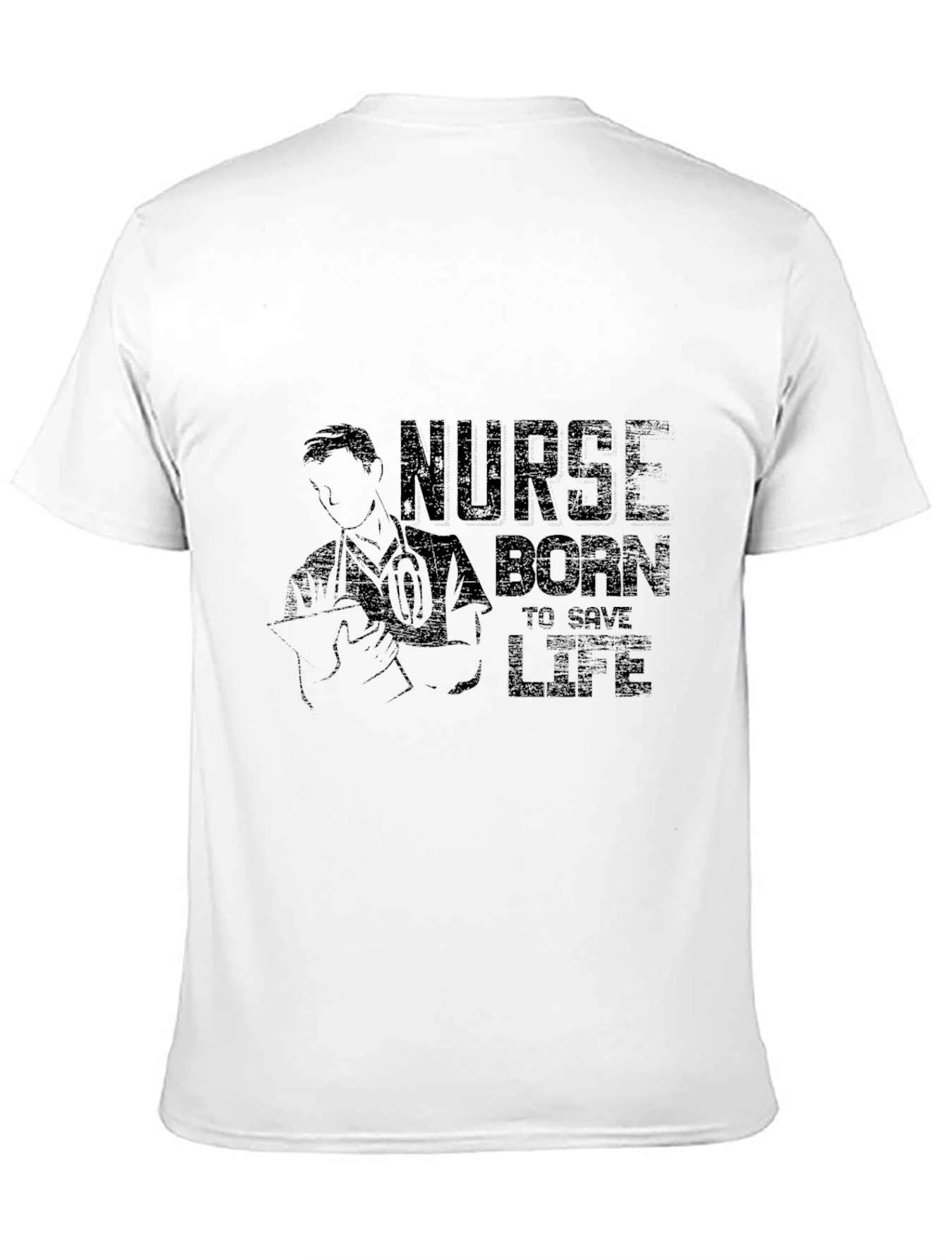 Nurse Born to Save Life Graphic T-Shirt