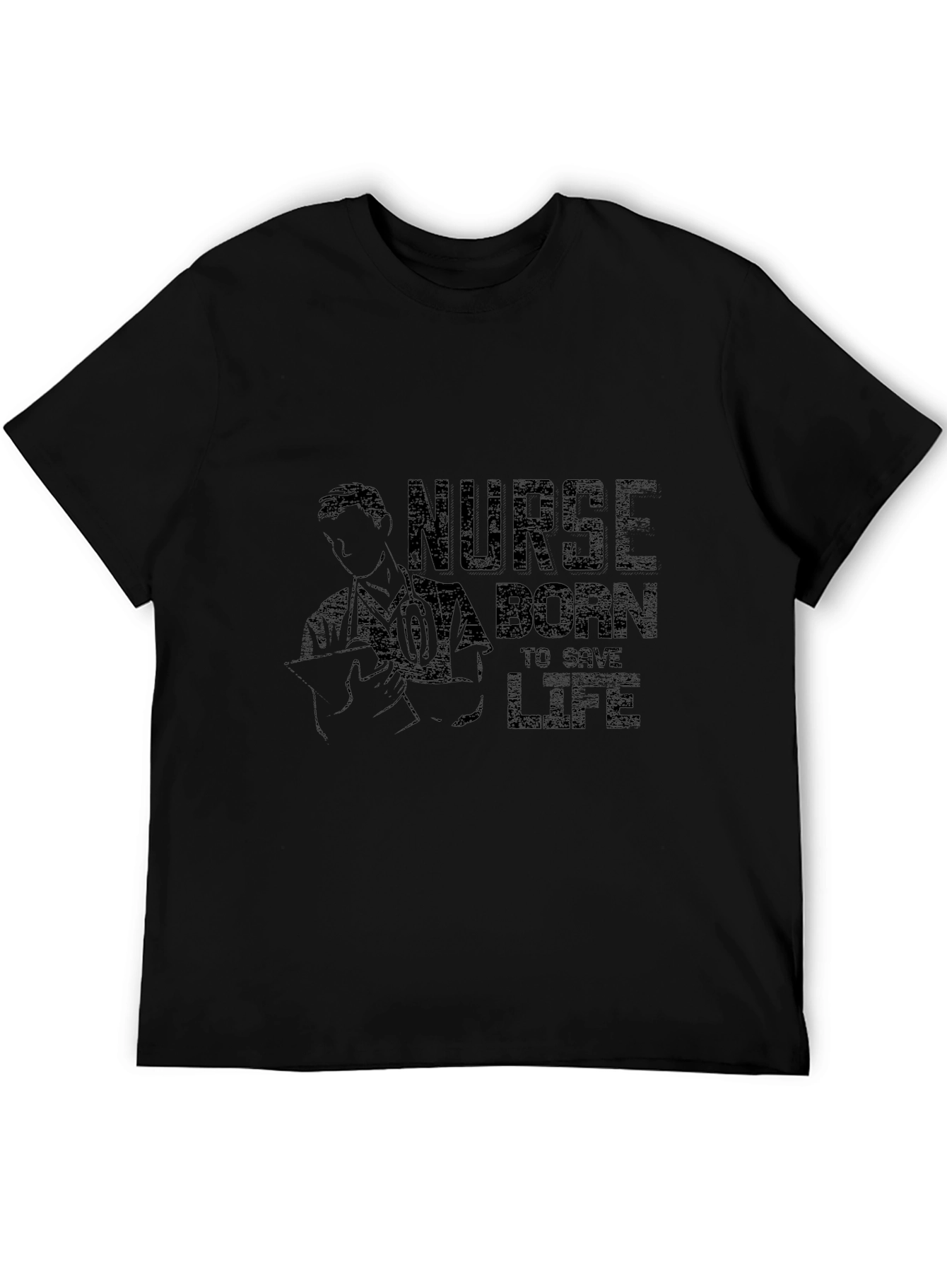 Nurse Born to Save Life Graphic T-Shirt