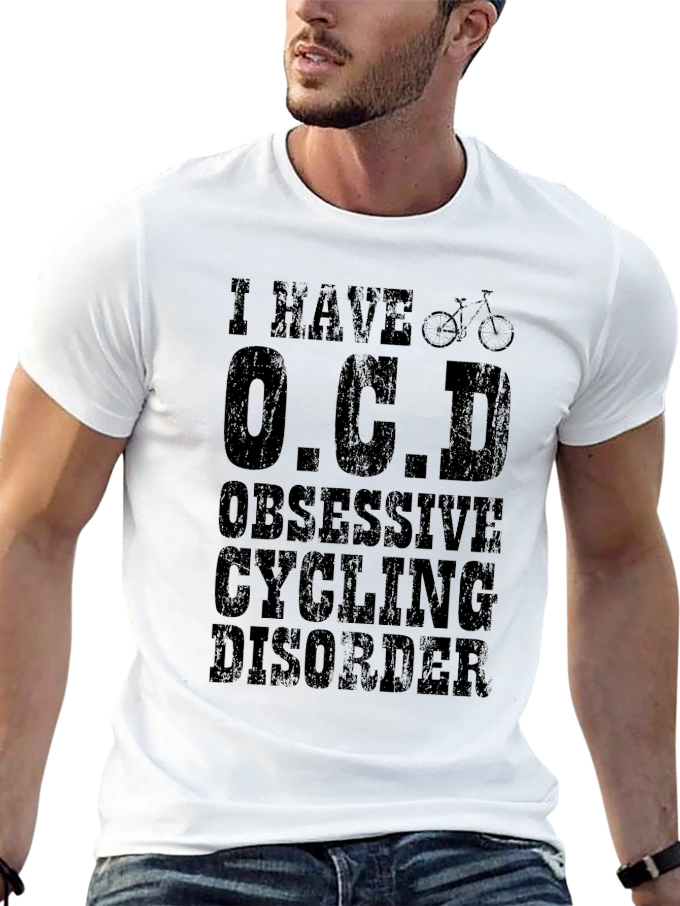Funny OCD Obsessive Cycling Disorder T-Shirt