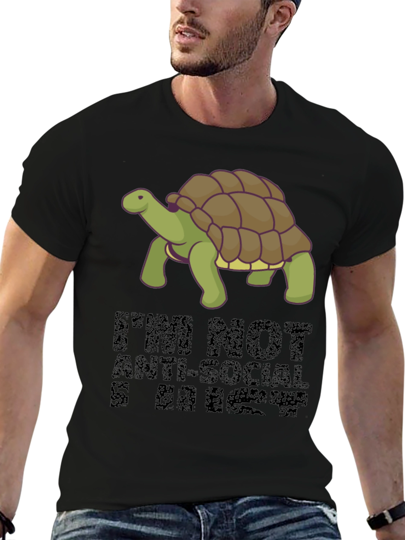Turtle T-Shirt: Anti-Social & OK