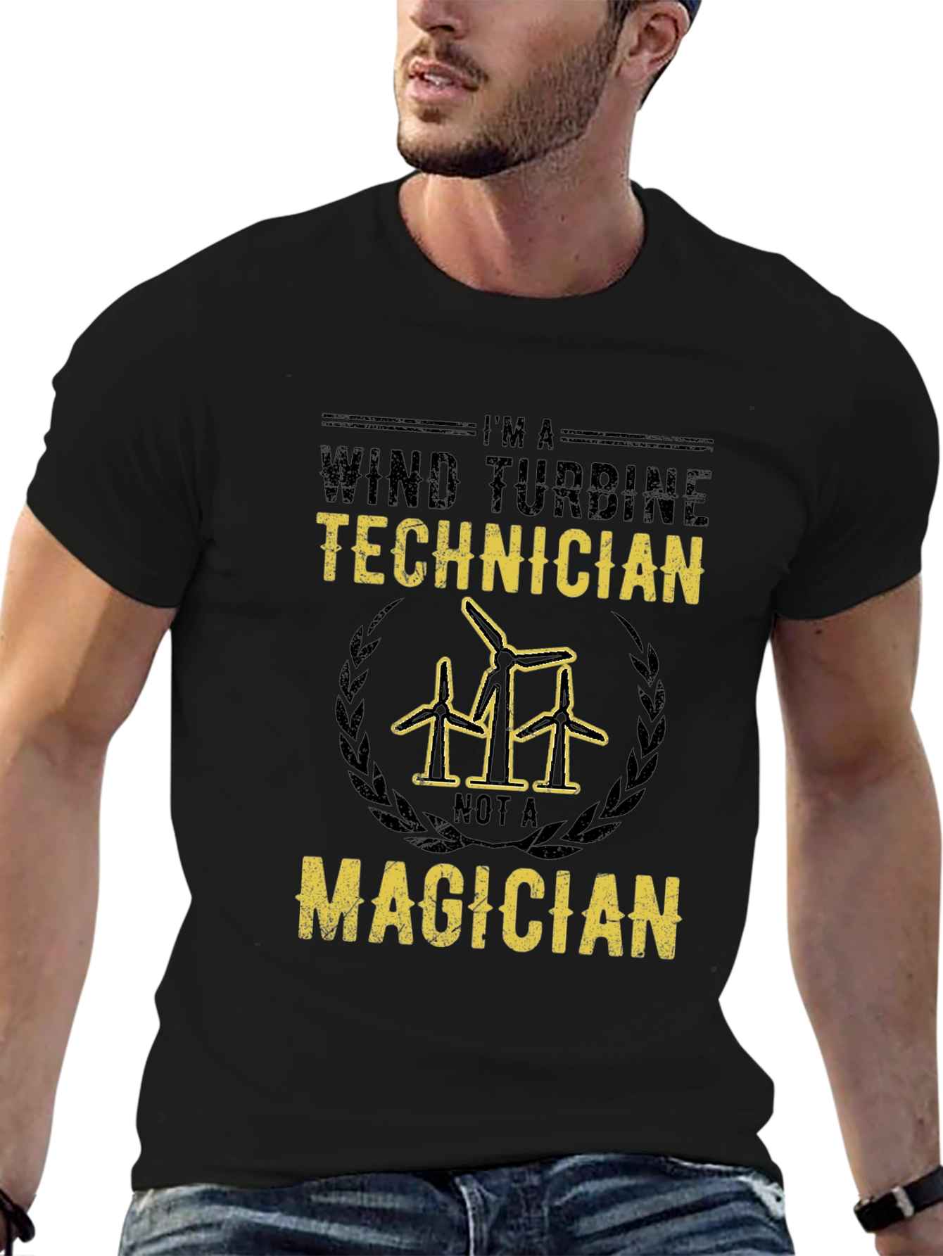 Wind Turbine Technician T-Shirt - Not a Magician
