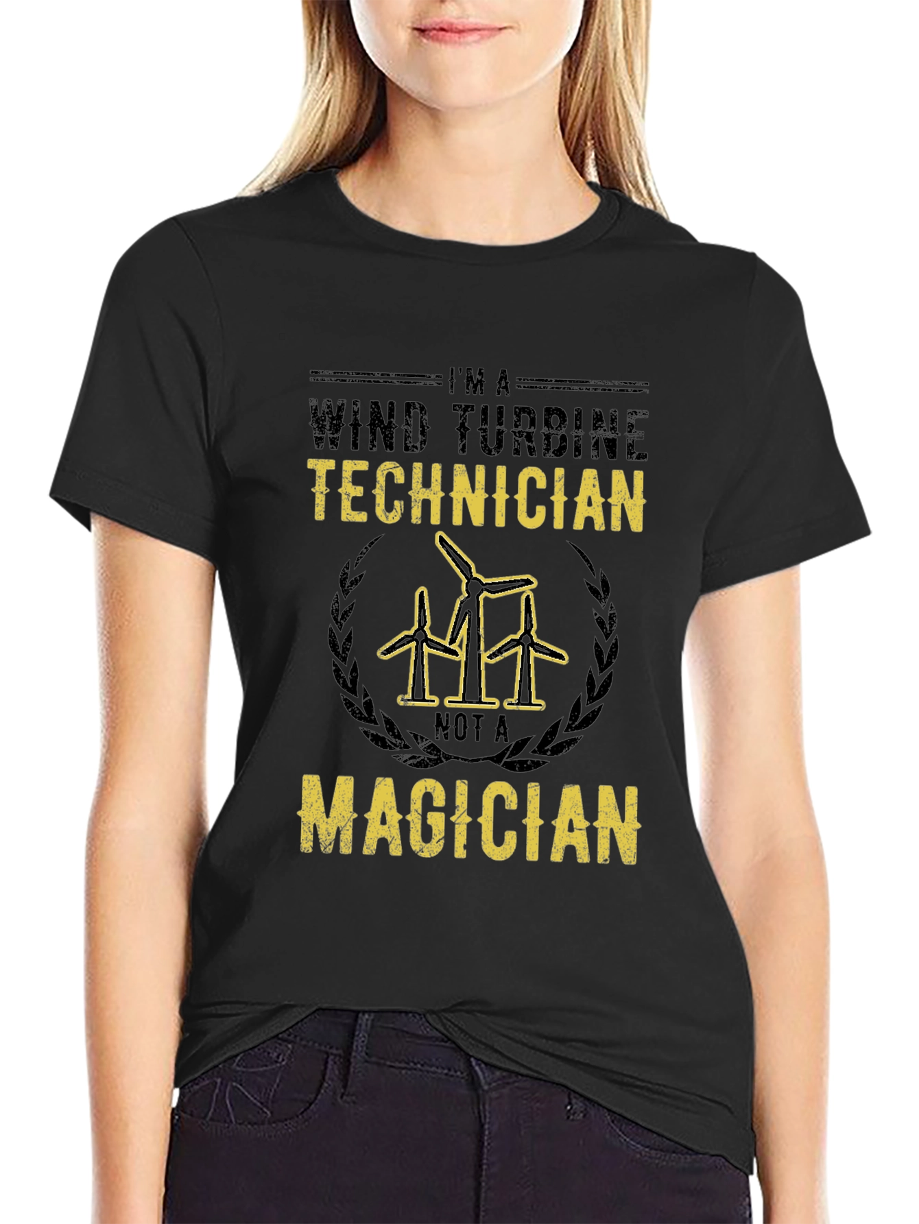 Wind Turbine Technician T-Shirt - Not a Magician