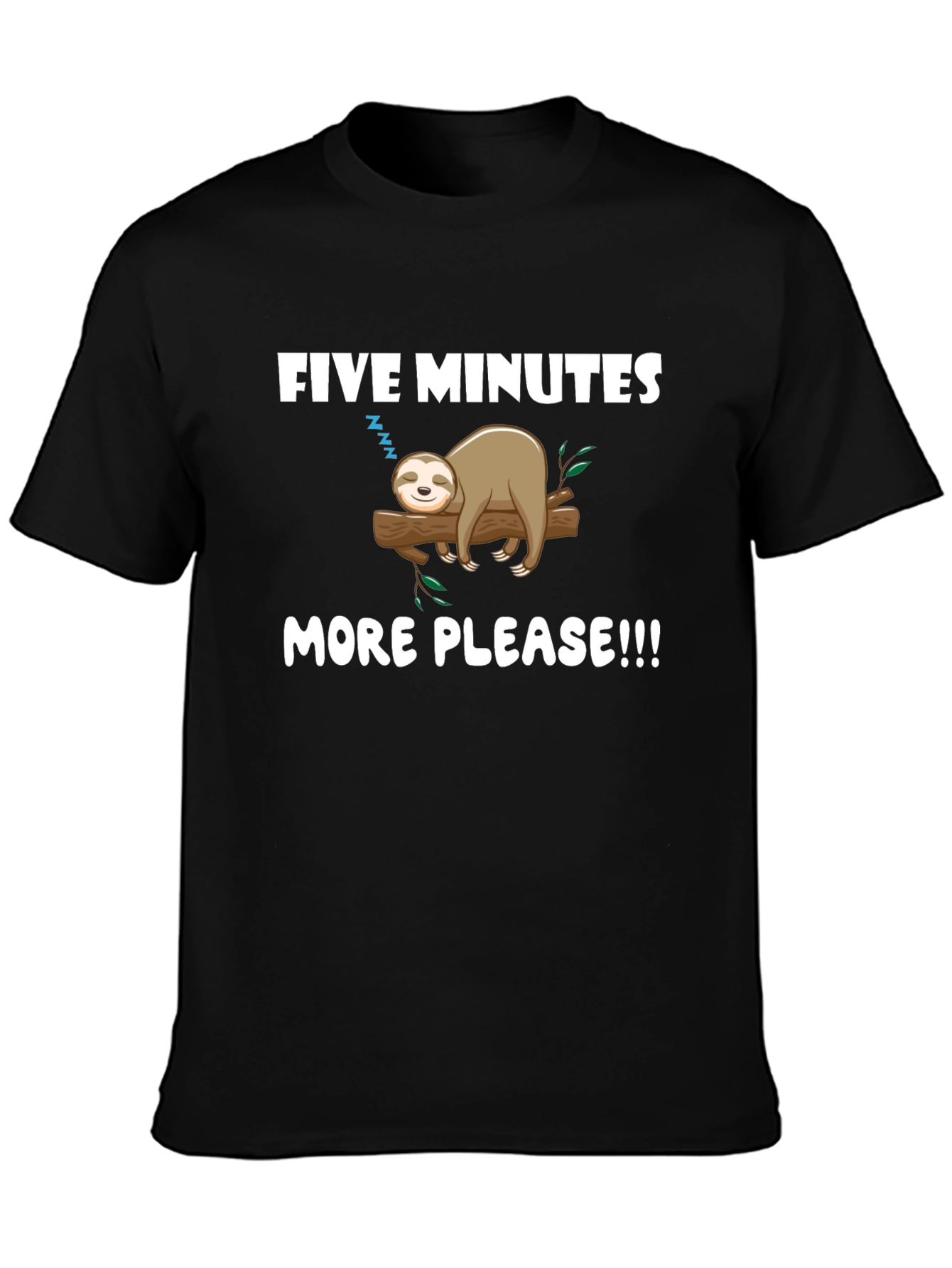 Five Minutes More Sloth Graphic Tee