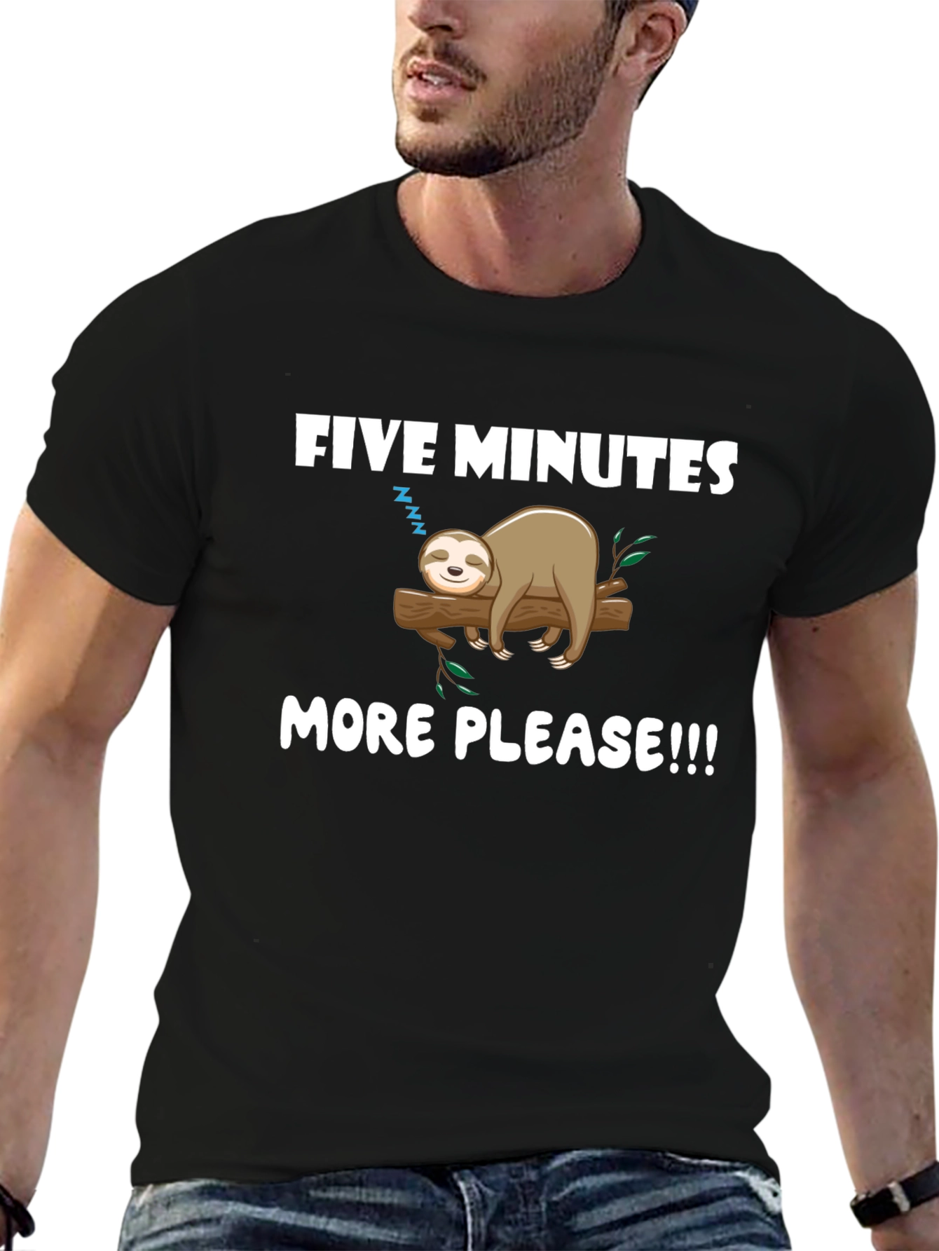 Five Minutes More Sloth Graphic Tee