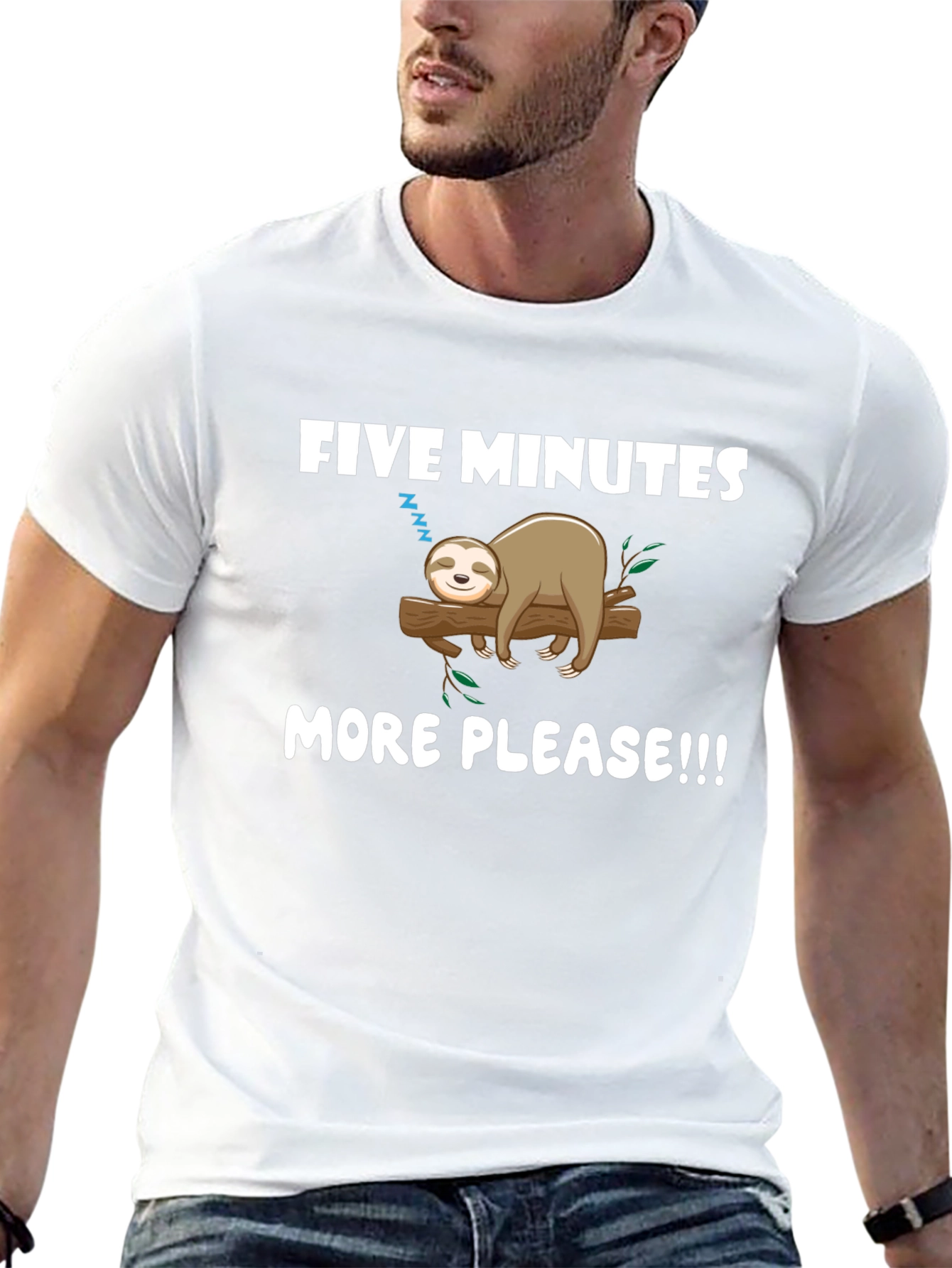 Five Minutes More Sloth Graphic Tee