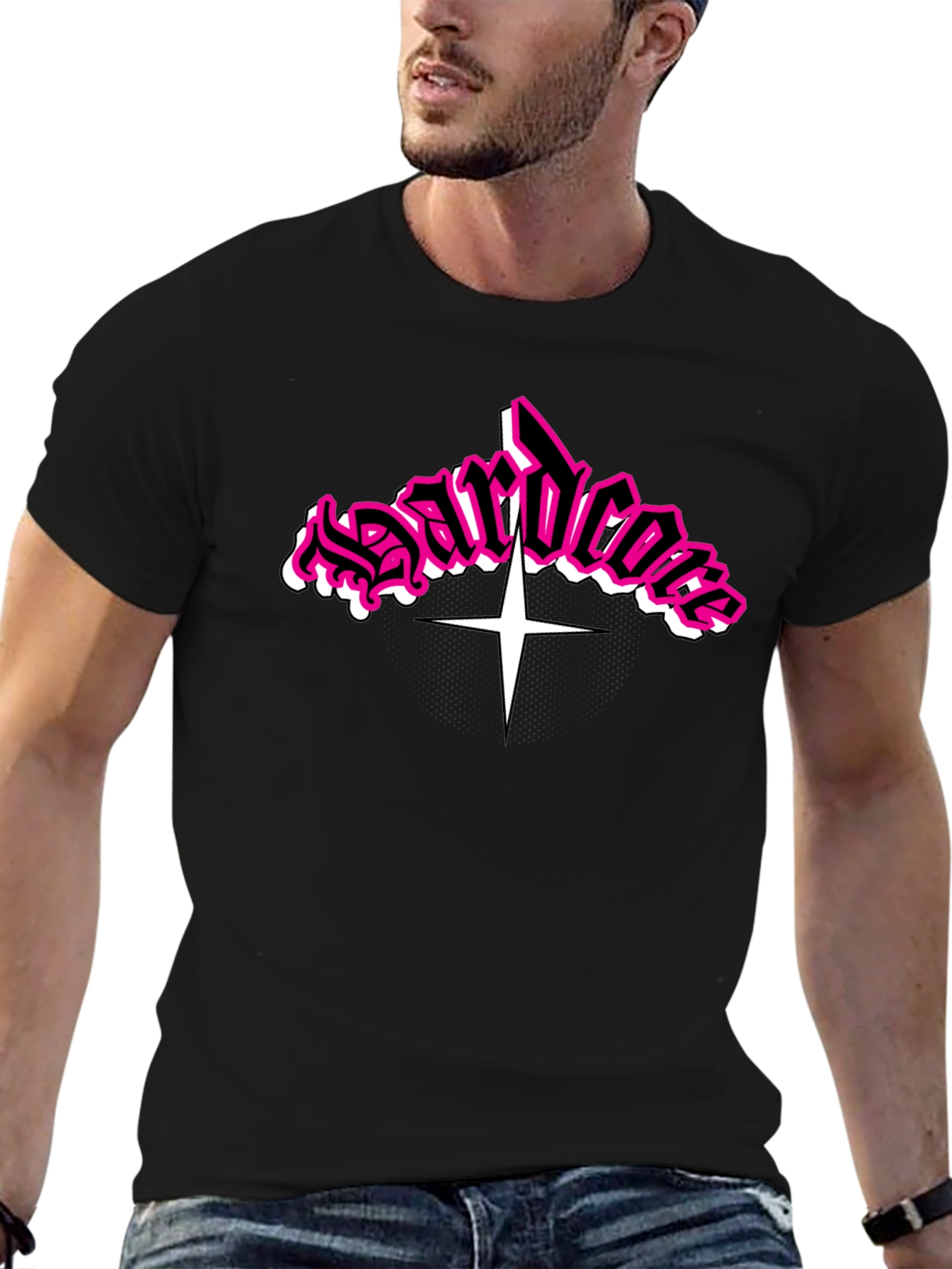 Hardcore T-Shirt Black with Graphic