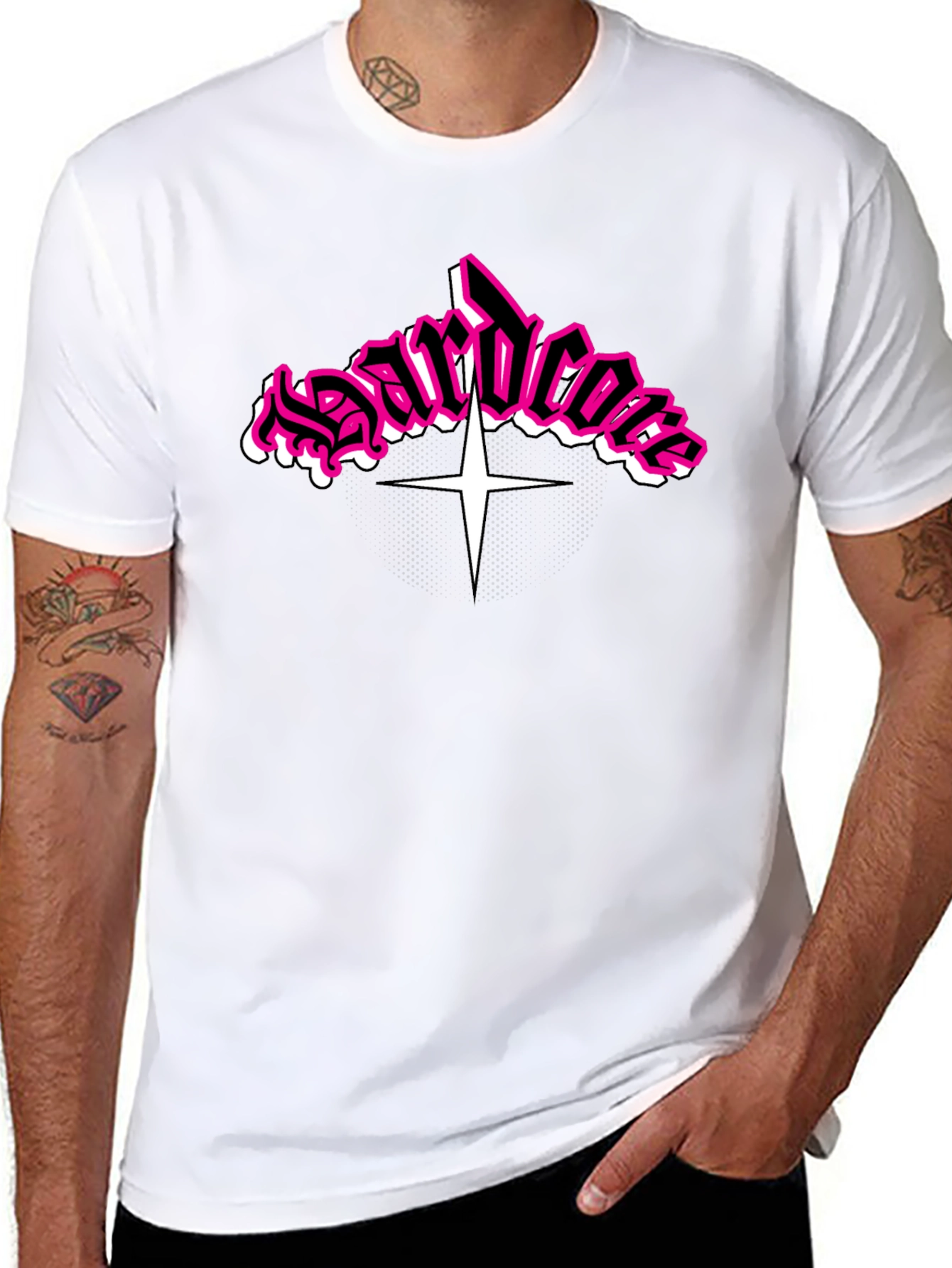 Hardcore T-Shirt Black with Graphic