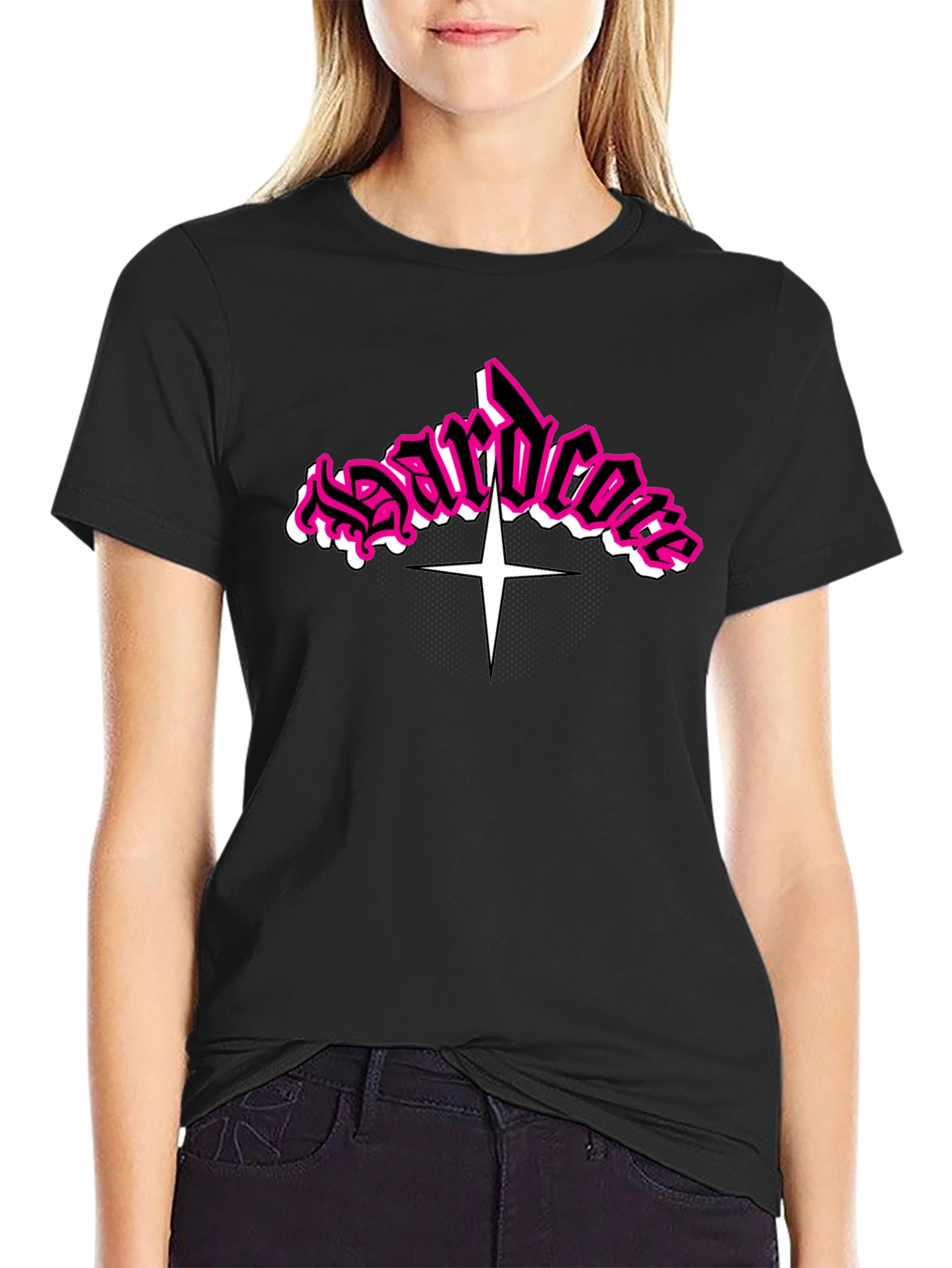 Hardcore T-Shirt Black with Graphic